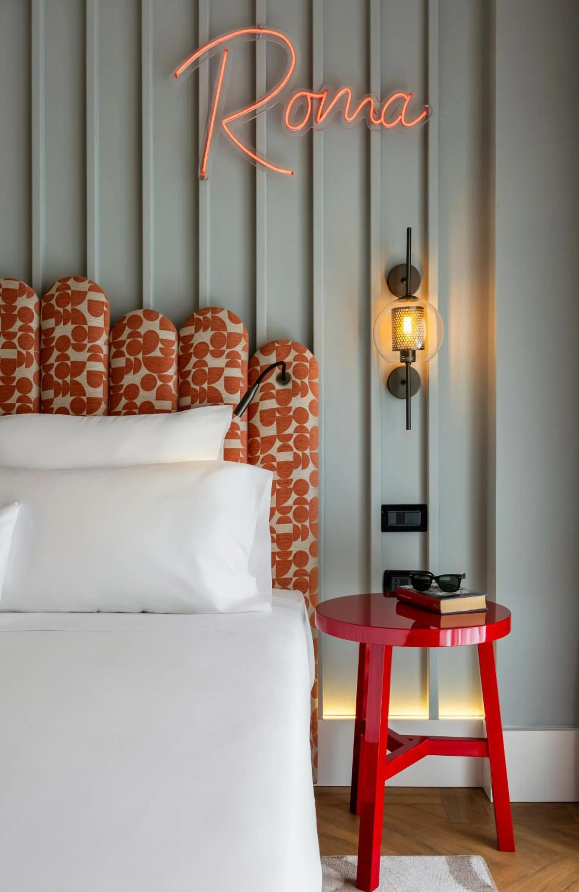 Photo of the whole room, Bed in NYX Hotel Rome by Leonardo Hotels