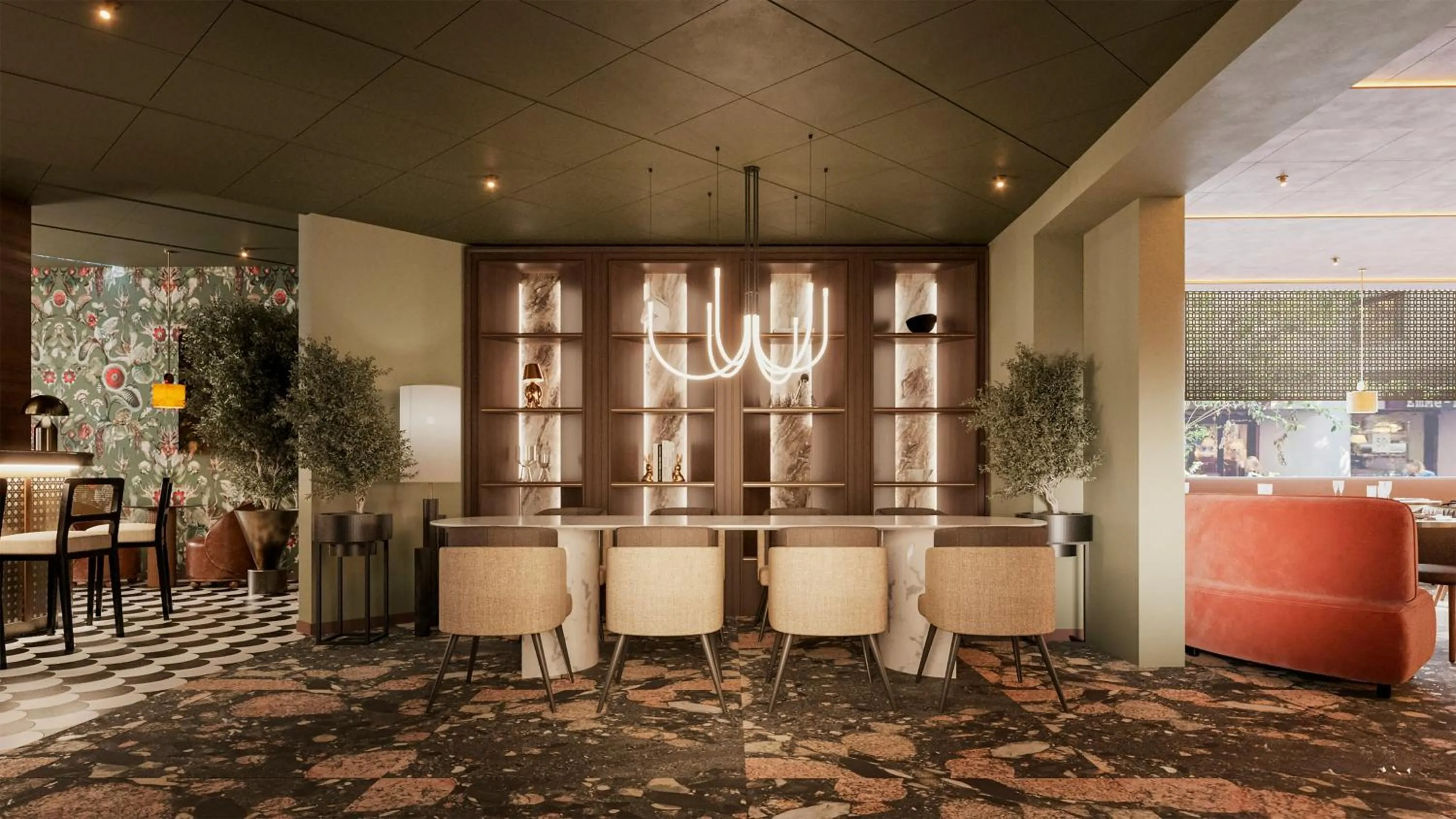 Meeting/conference room in NYX Hotel Rome by Leonardo Hotels