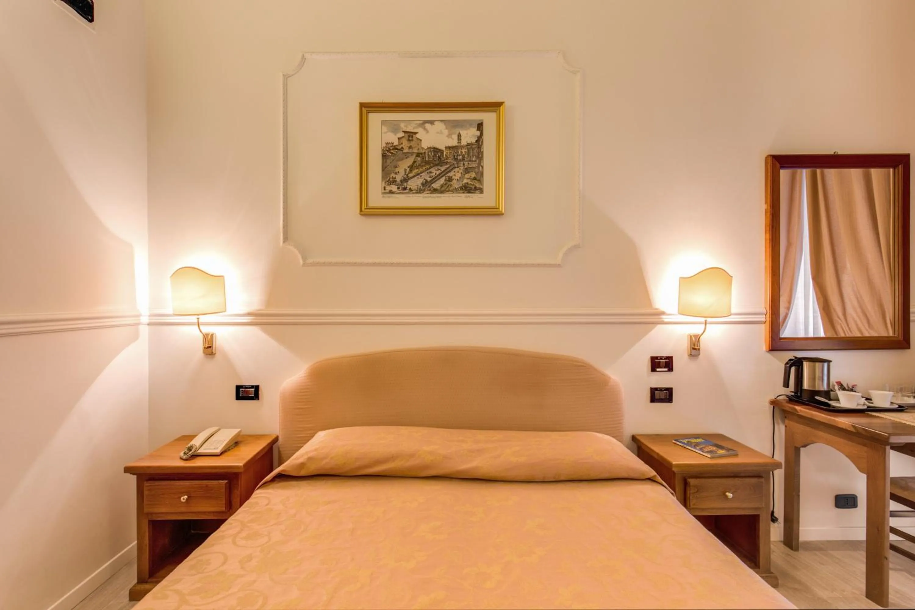 Bed in Hotel Martini