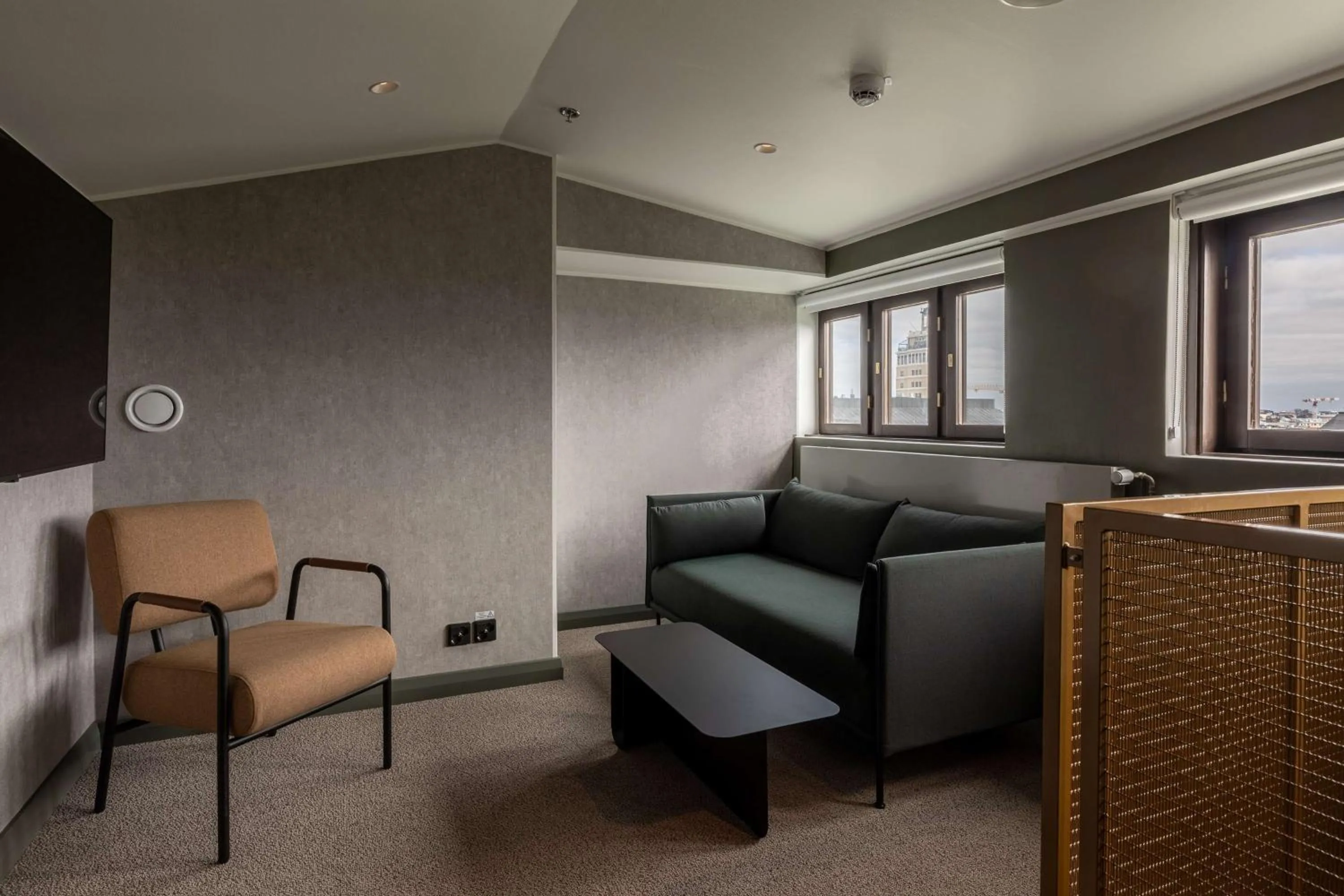 Bedroom in Scandic Helsinki Hub