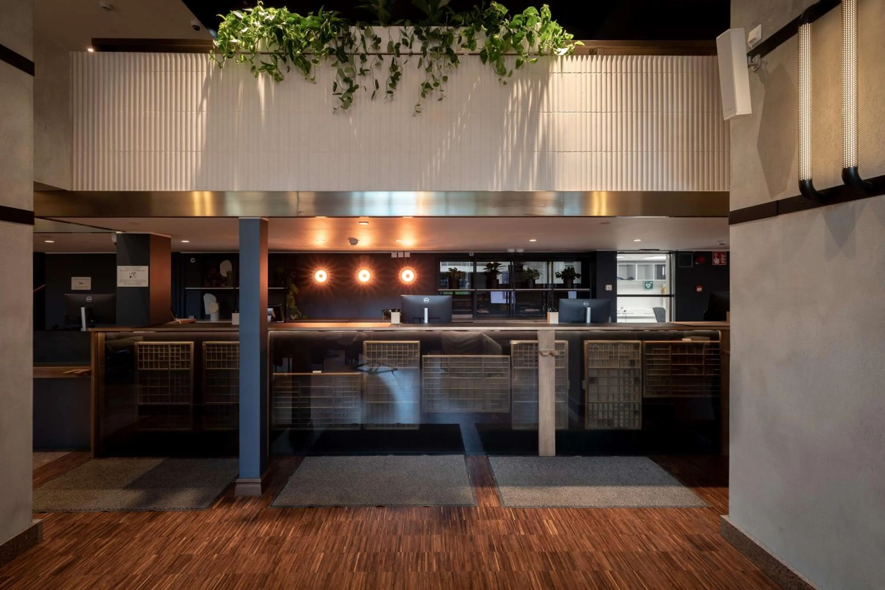 Lobby or reception in Scandic Helsinki Hub