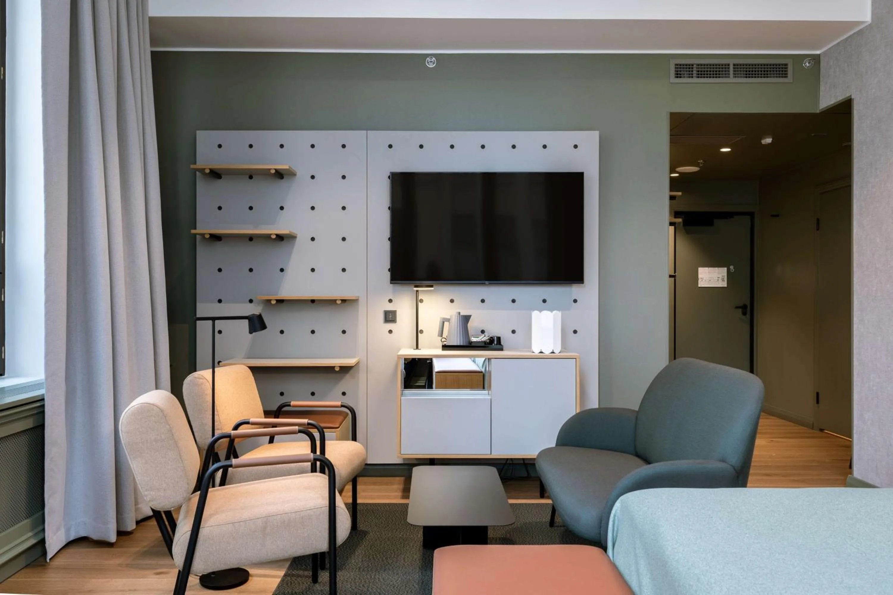 Bedroom in Scandic Helsinki Hub