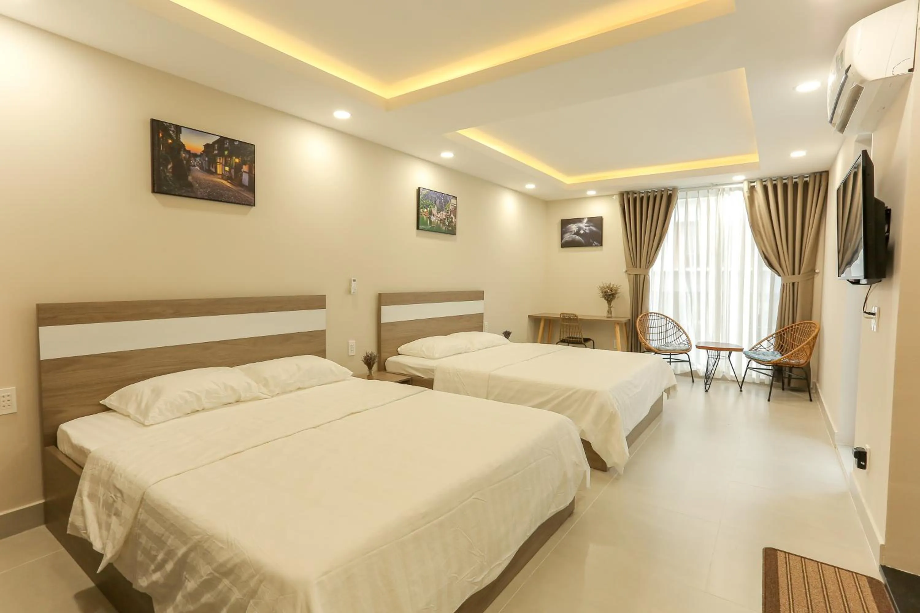 Bed in ĐồiSao Homestay