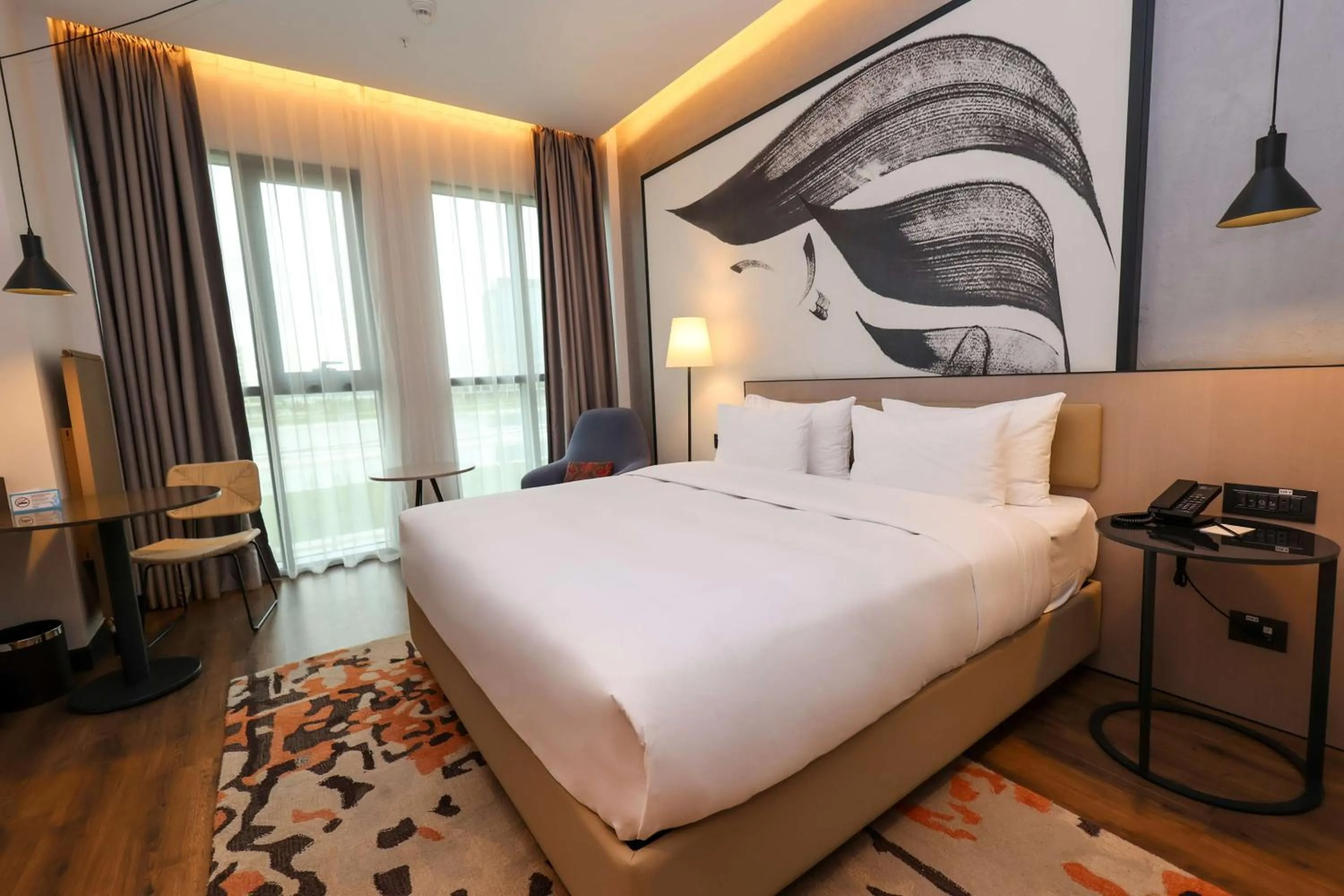 Bed in Hilton Garden Inn Samarkand Afrosiyob