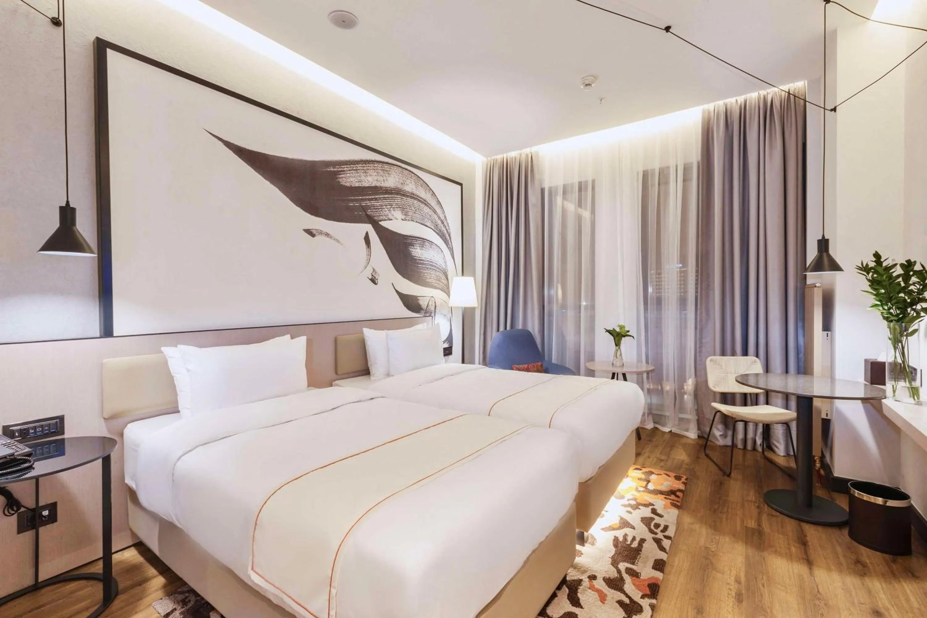 Bed in Hilton Garden Inn Samarkand Afrosiyob