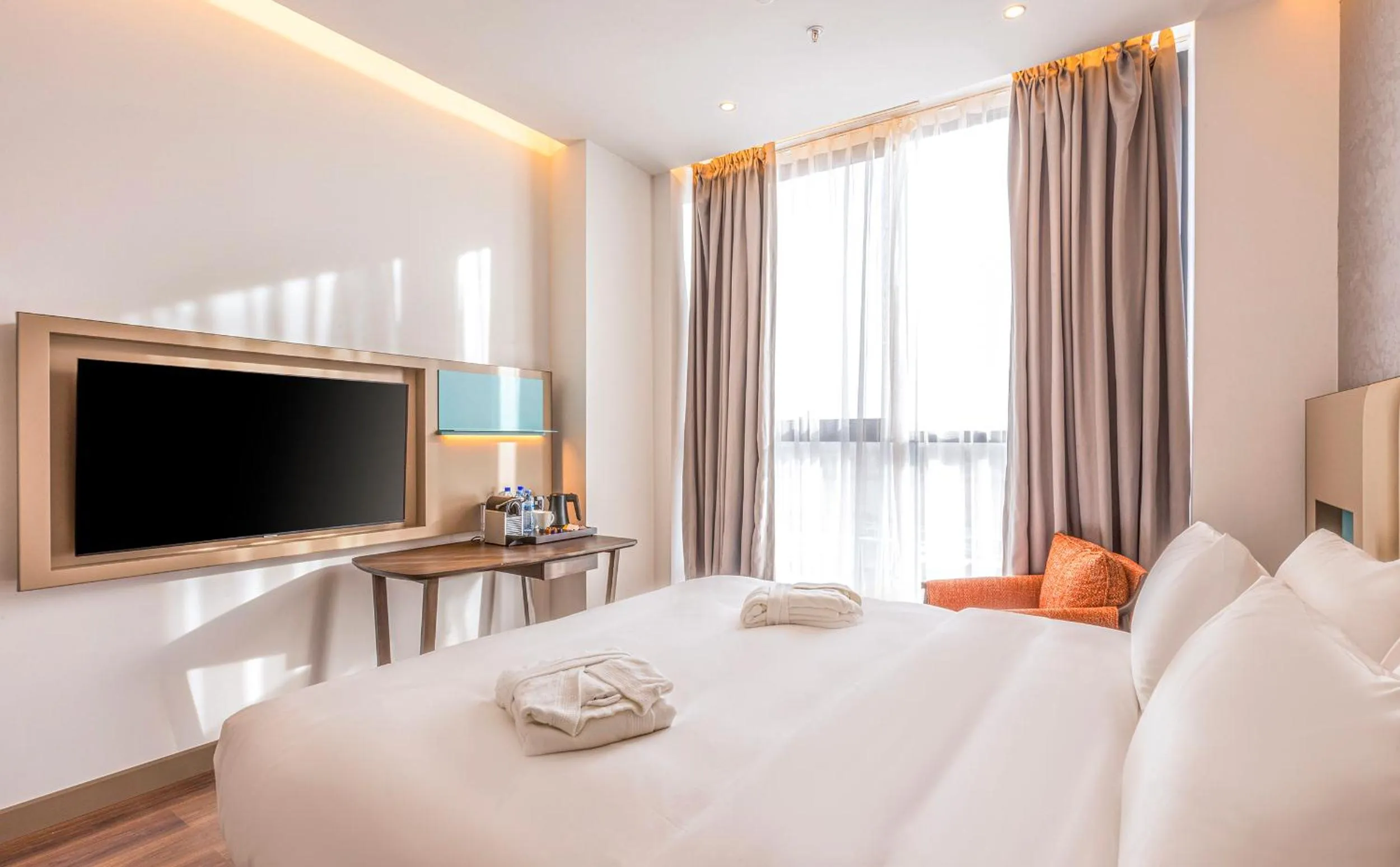 Bedroom, Bed in Wellness Park Hotel Bactria