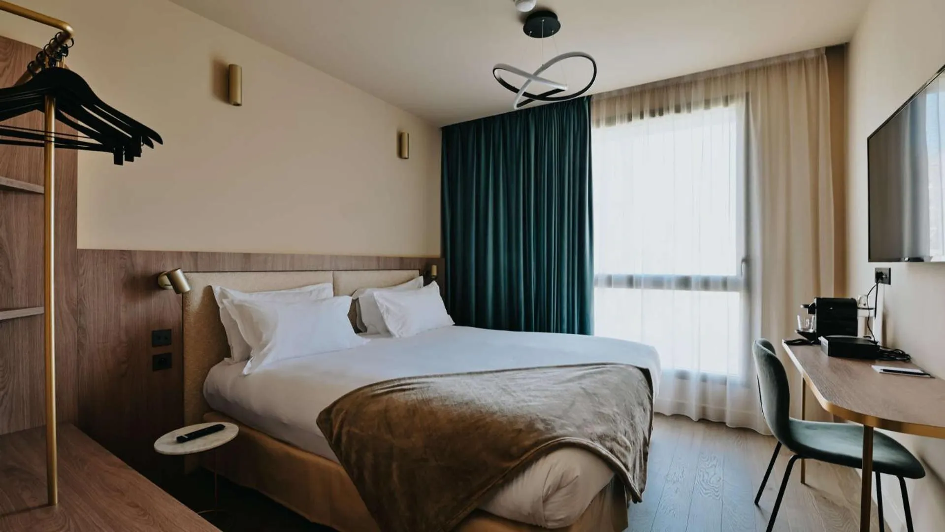 Bed in Keystone Hôtel & Spa