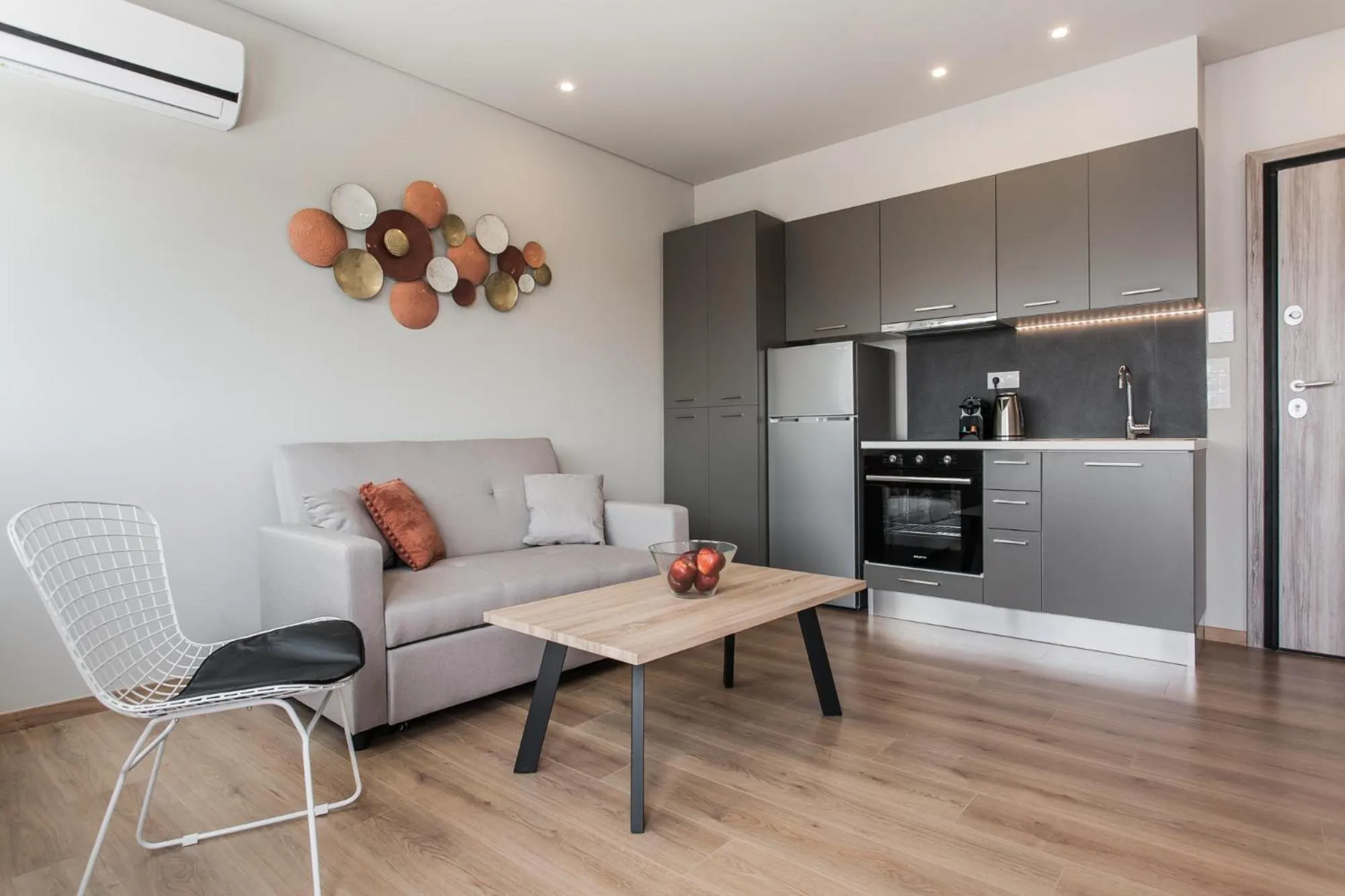 Kitchen or kitchenette in WYZ Attiki Aparthotel