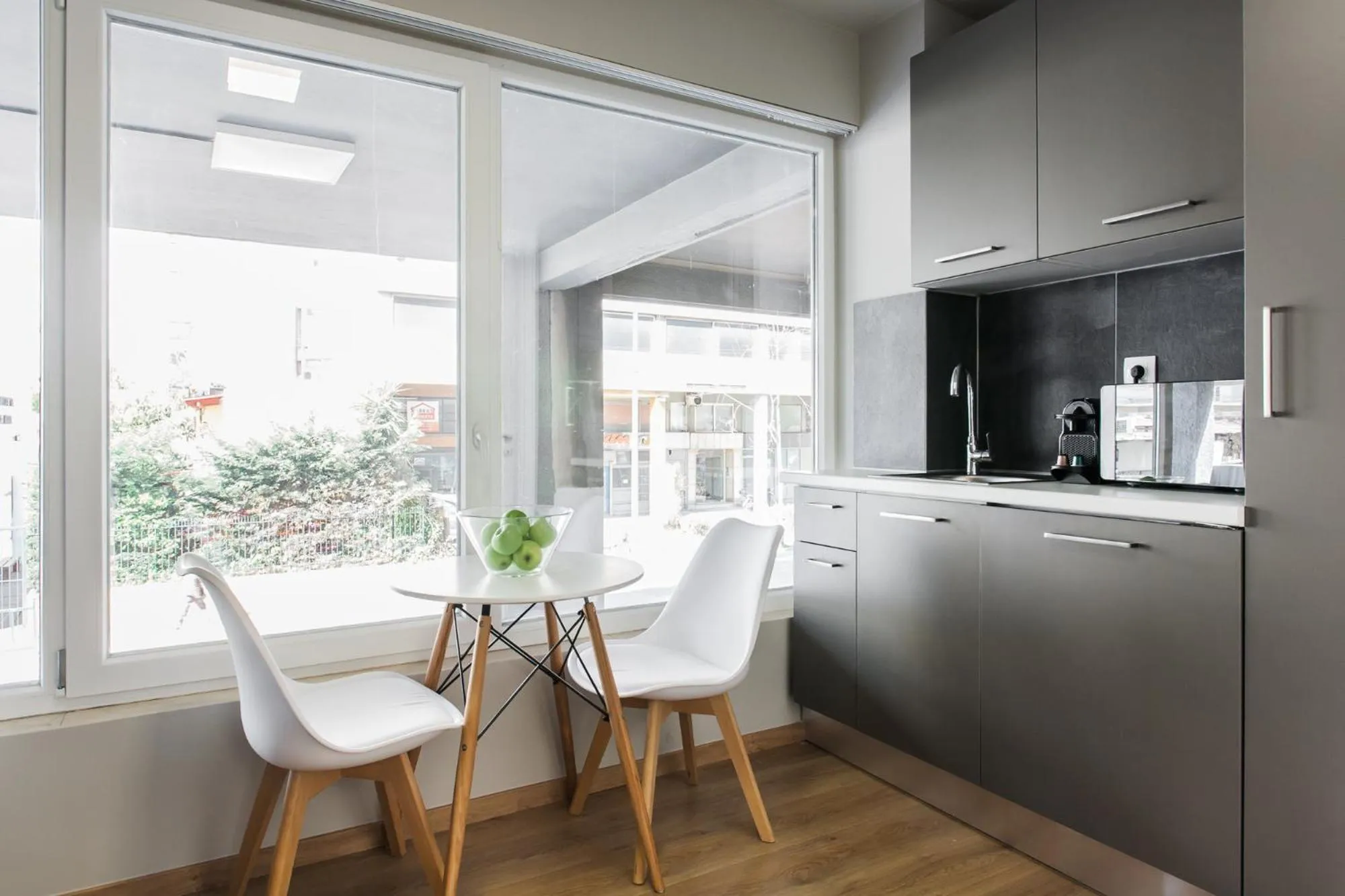 Kitchen or kitchenette in WYZ Attiki Aparthotel