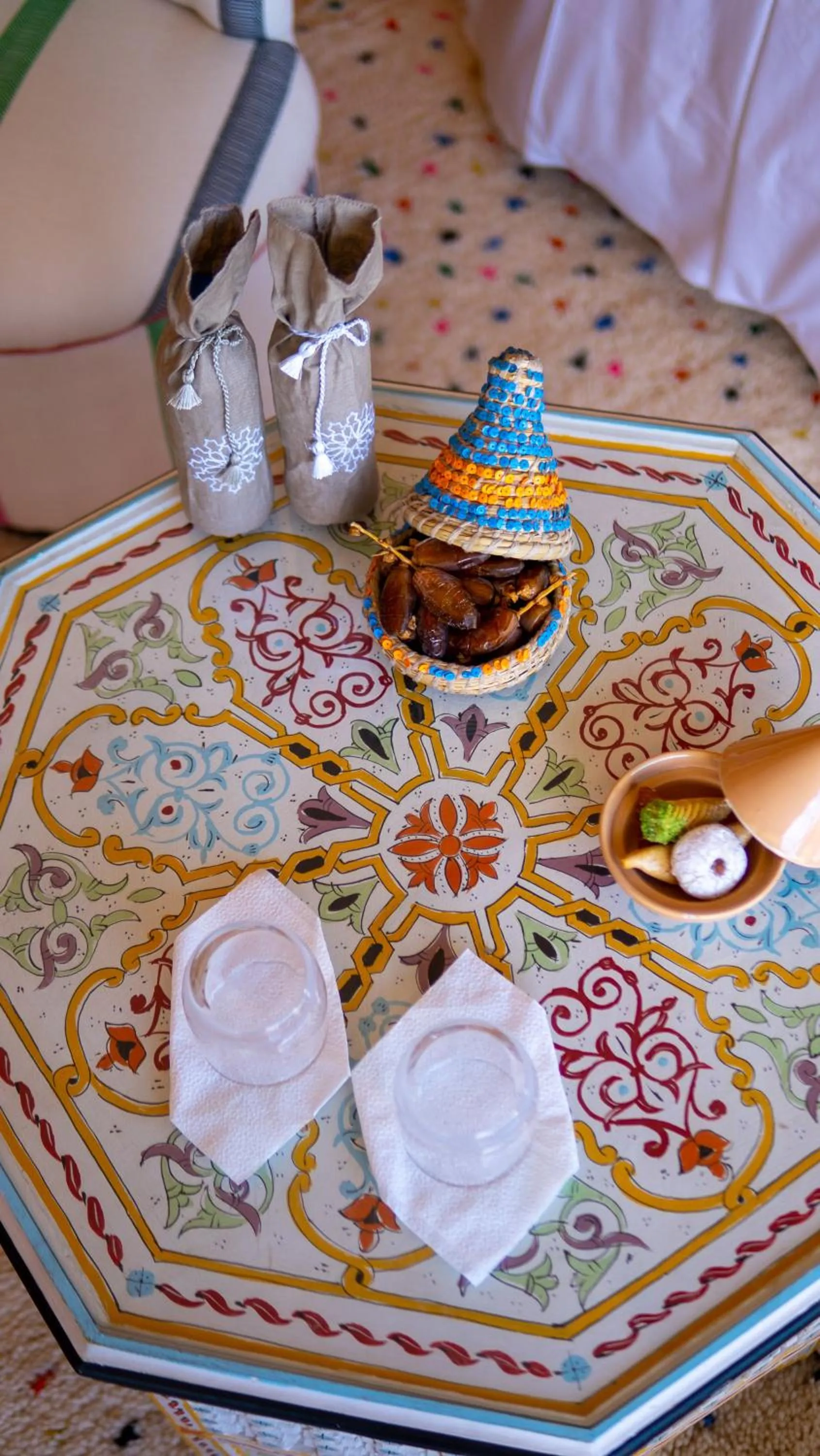 Dining area in Riad villa saphir & SPA