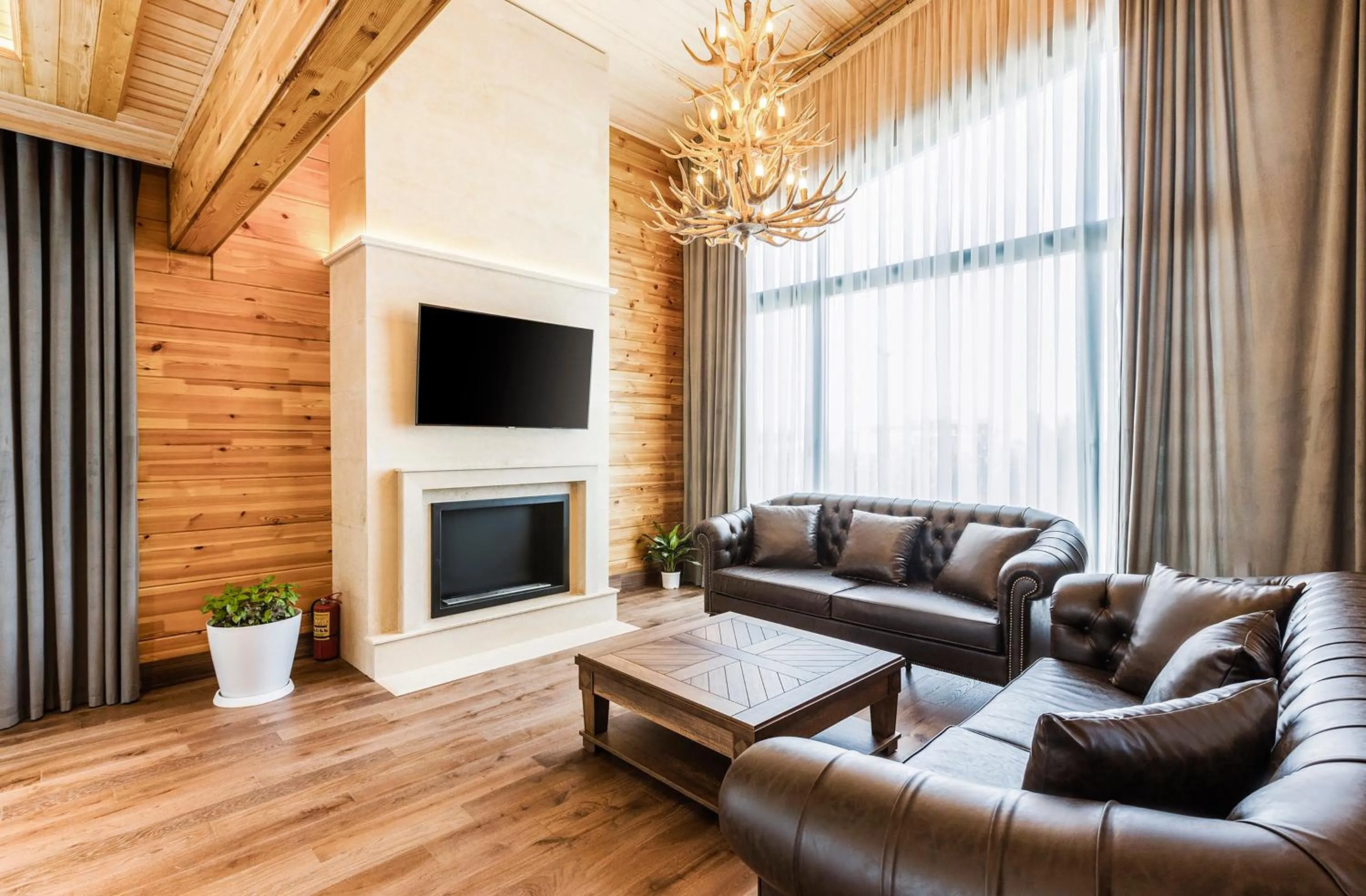 Seating area in Eco Village