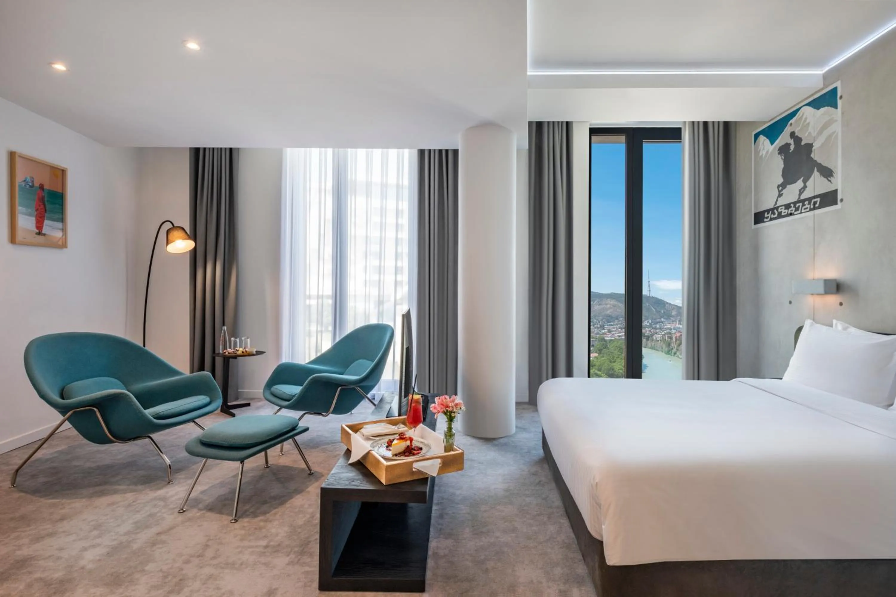 Bedroom, Bed in Golden Tulip Design Tbilisi