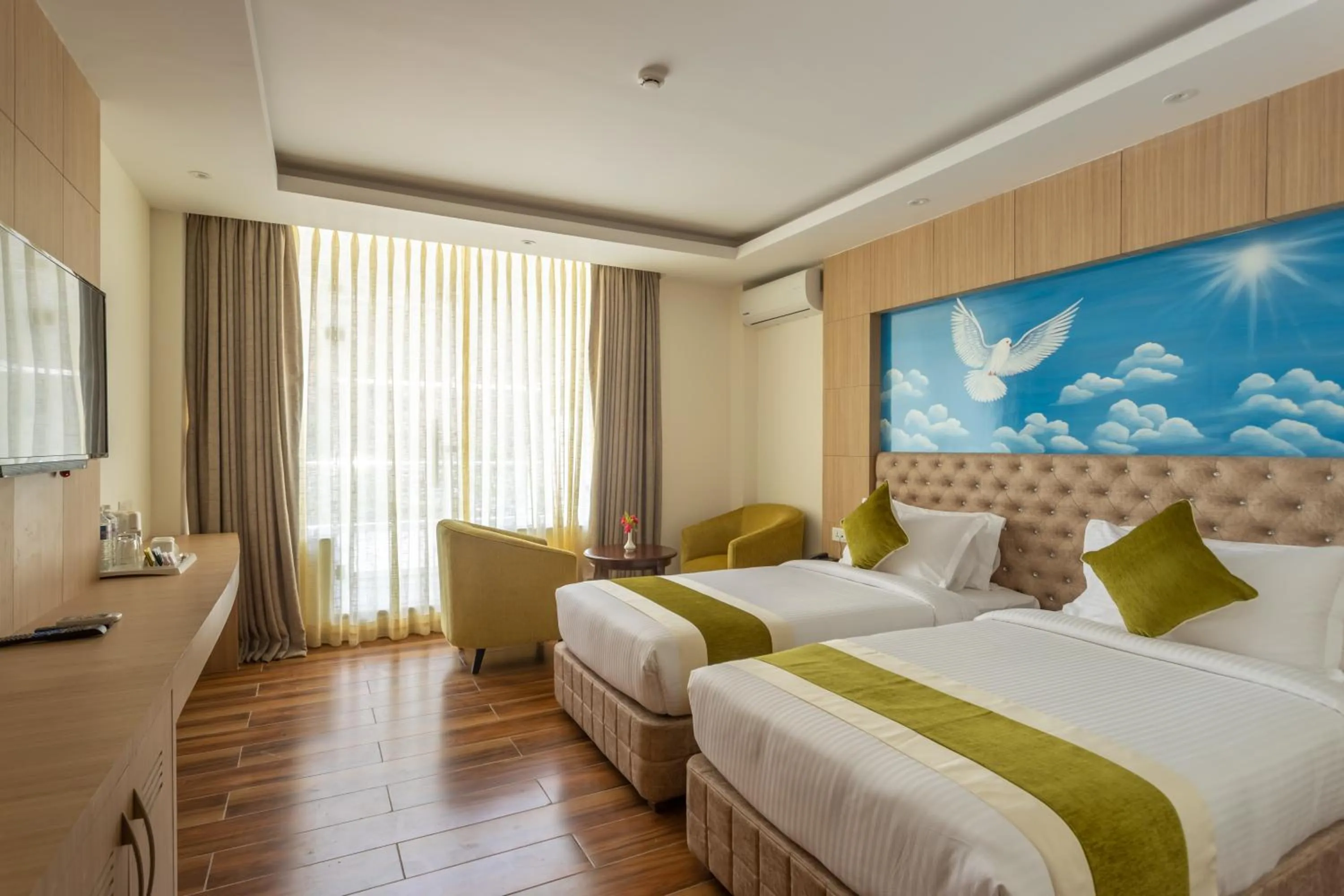 Photo of the whole room in Bhotekoshi Heli Resort