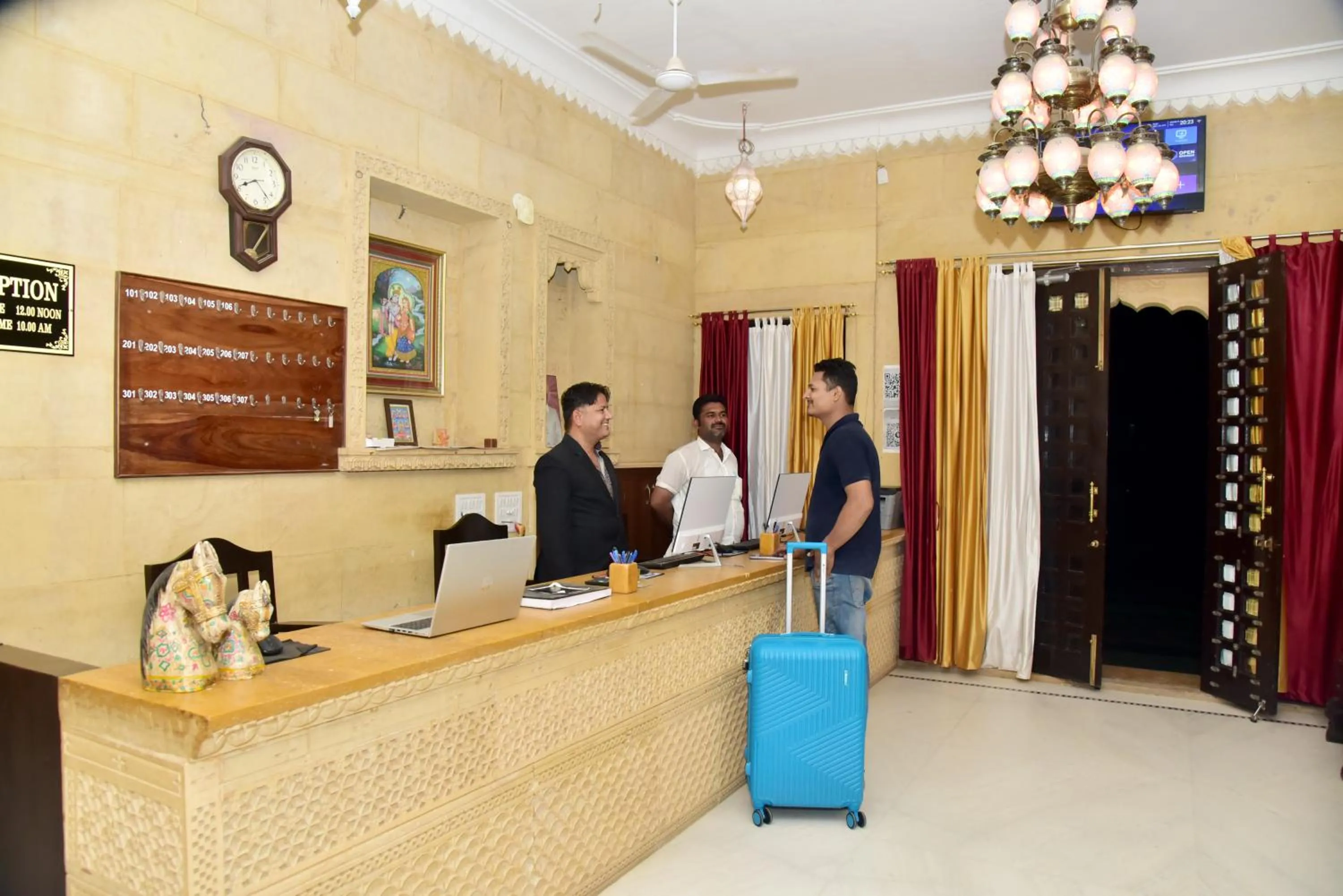Lobby or reception in The Jaigarh Palace Jaisalmer