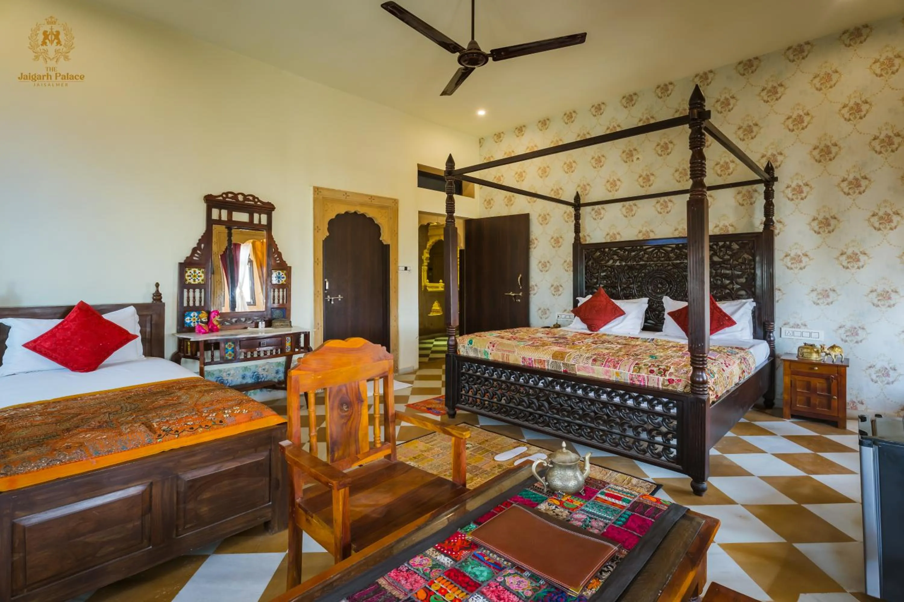 Bed in The Jaigarh Palace Jaisalmer