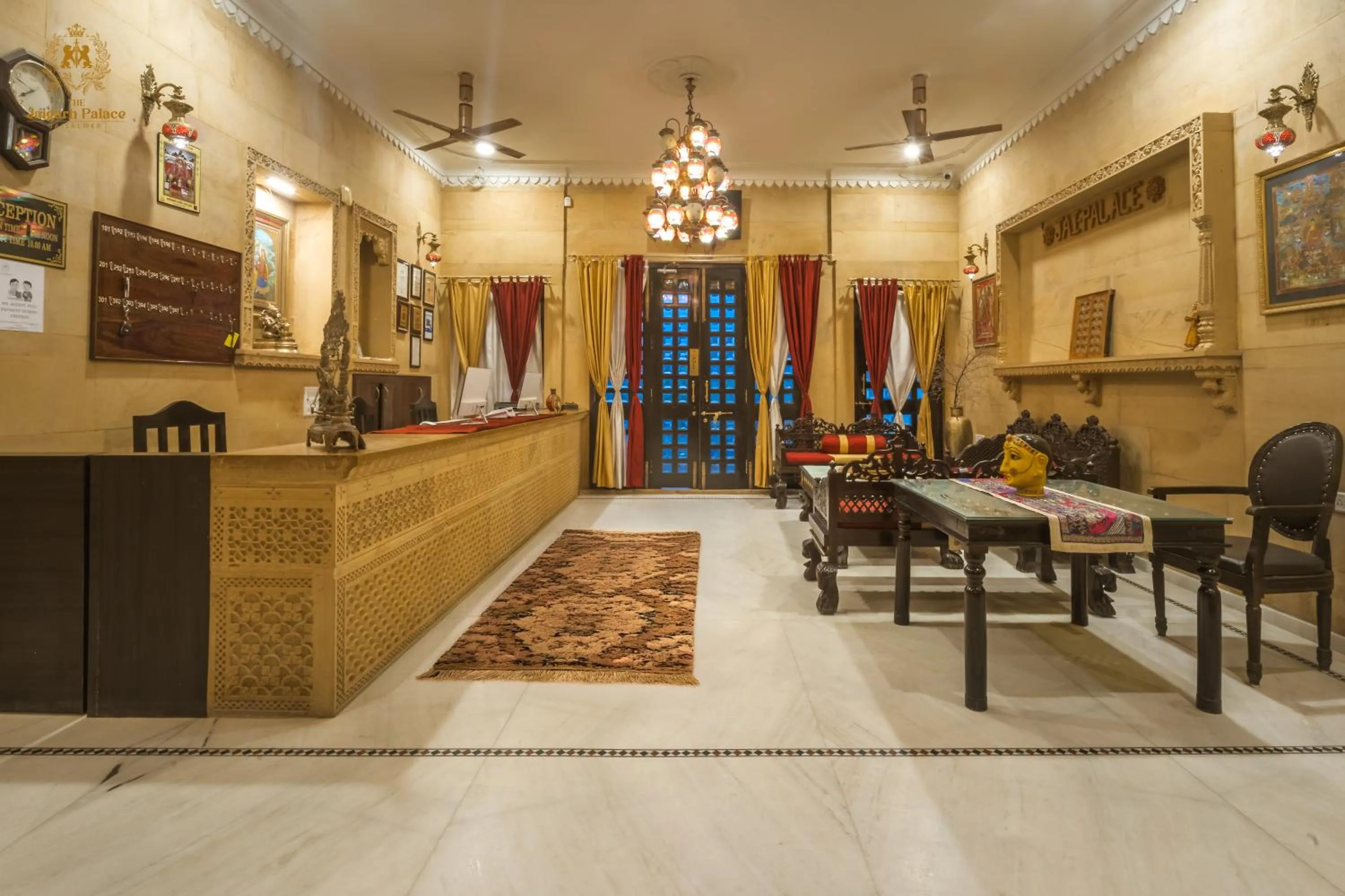 Lobby or reception in The Jaigarh Palace Jaisalmer
