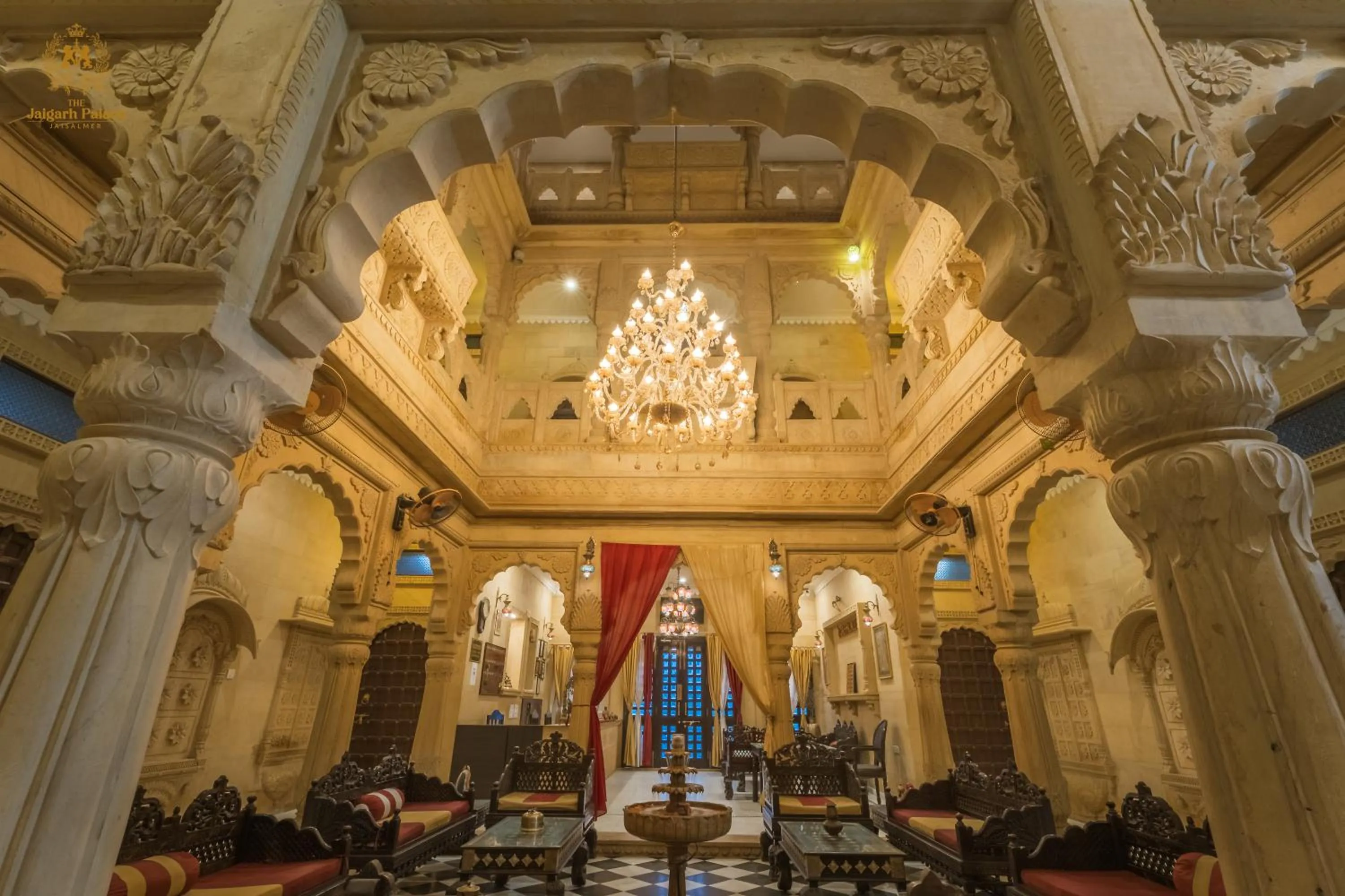 Inner courtyard view in The Jaigarh Palace Jaisalmer
