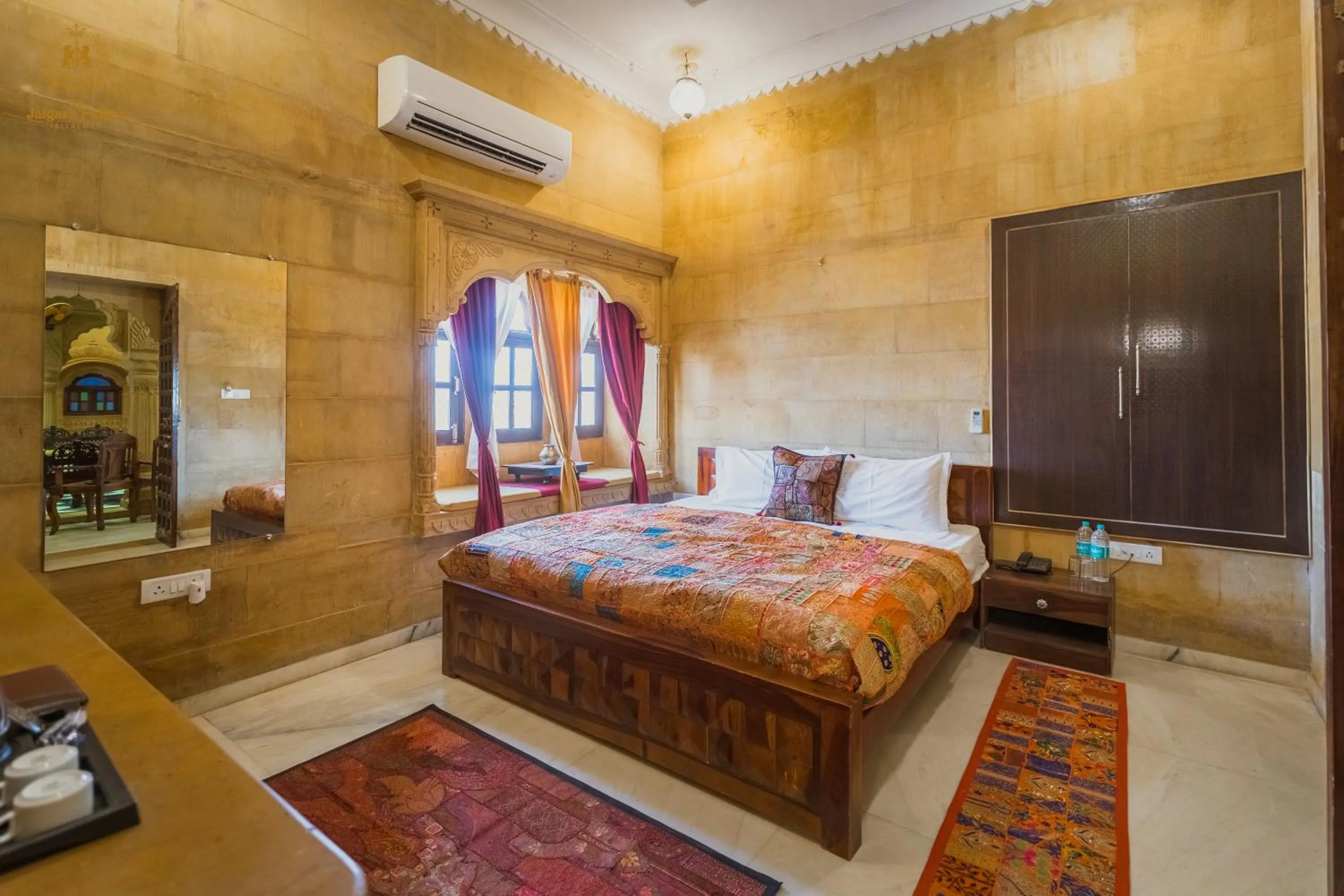 Bed in The Jaigarh Palace Jaisalmer