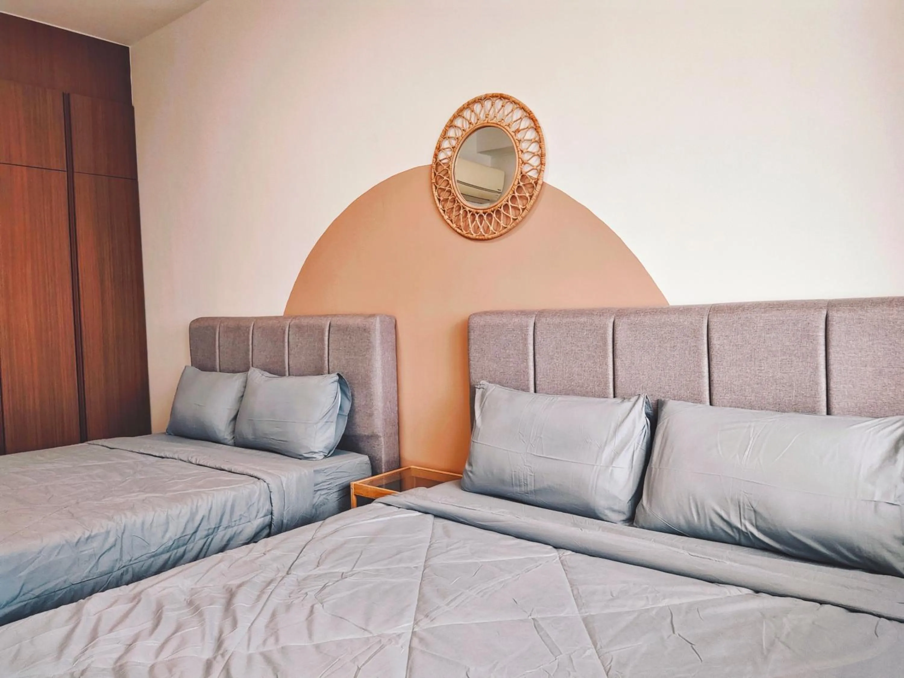 Bed in THE LANDMARK BY KATANA New 3BR Grand Seaview Homestay at Gurney 无敌海景三房套房