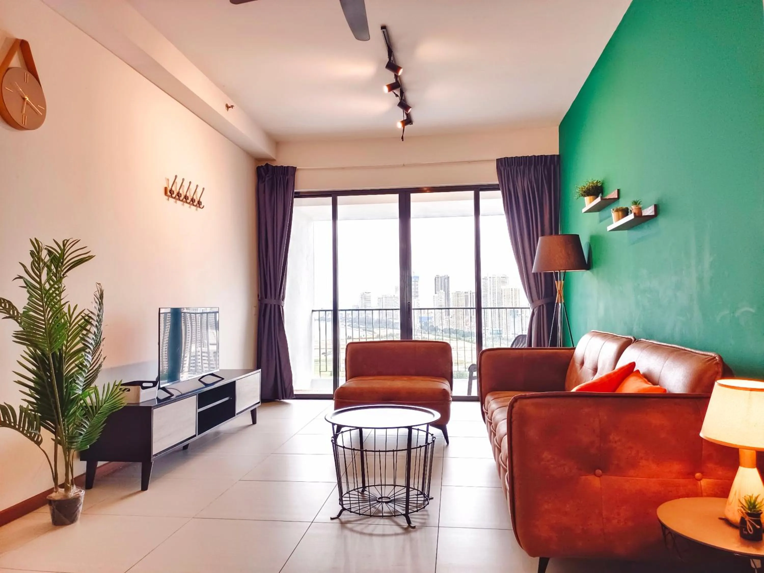 Living room in THE LANDMARK BY KATANA New 3BR Grand Seaview Homestay at Gurney 无敌海景三房套房
