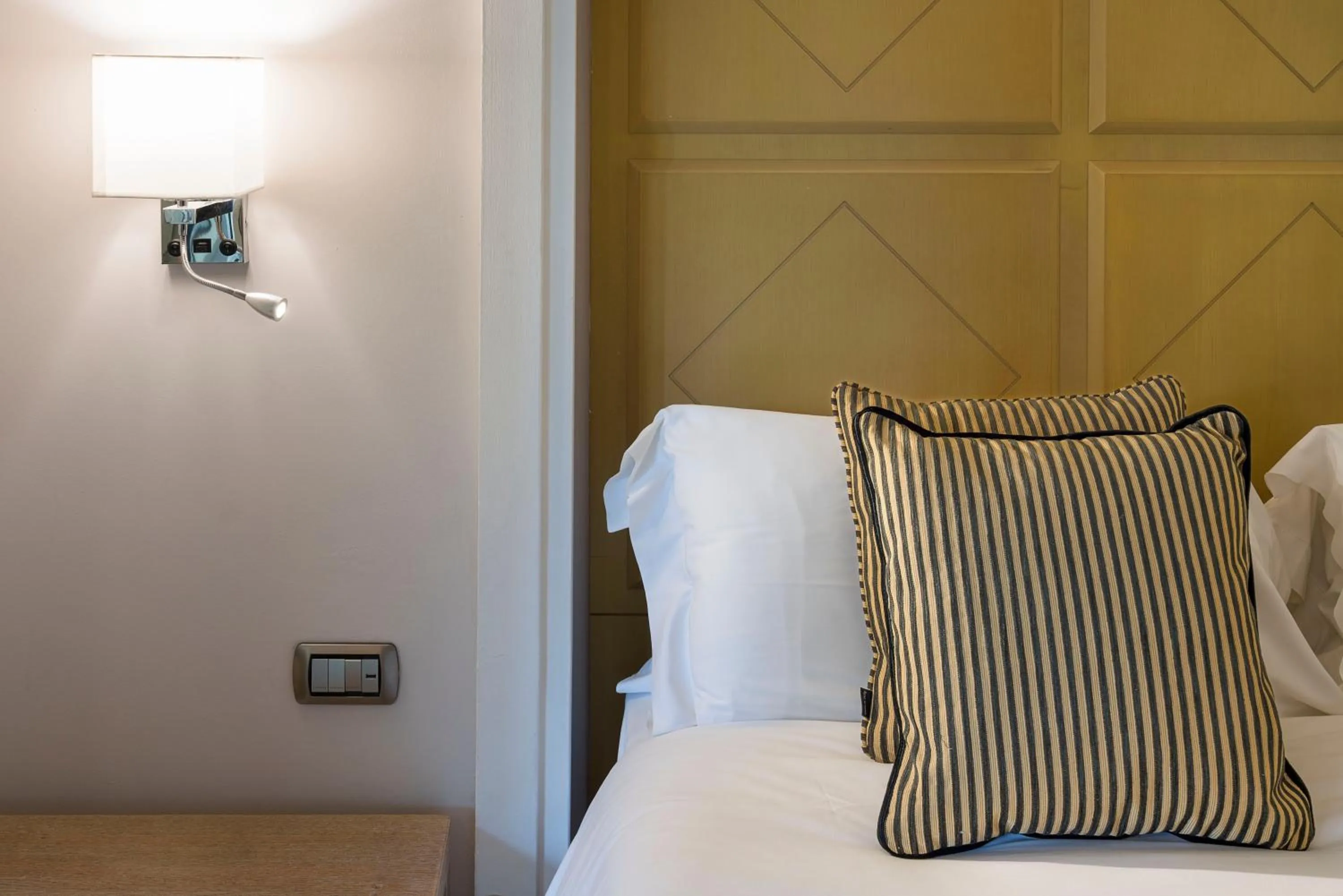 Decorative detail, Bed in Romano Palace Luxury Hotel