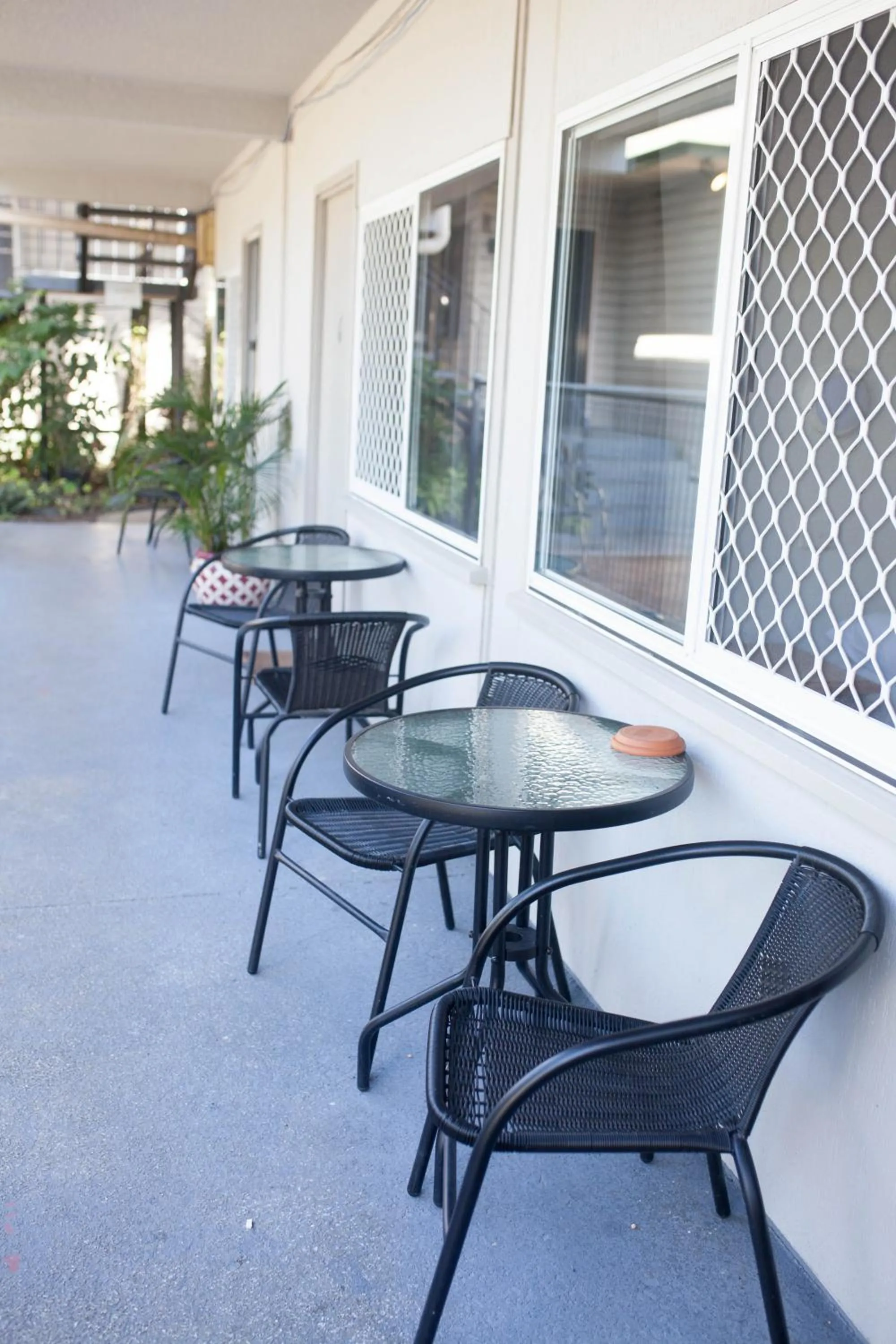 Seating area in Cairns City Motel