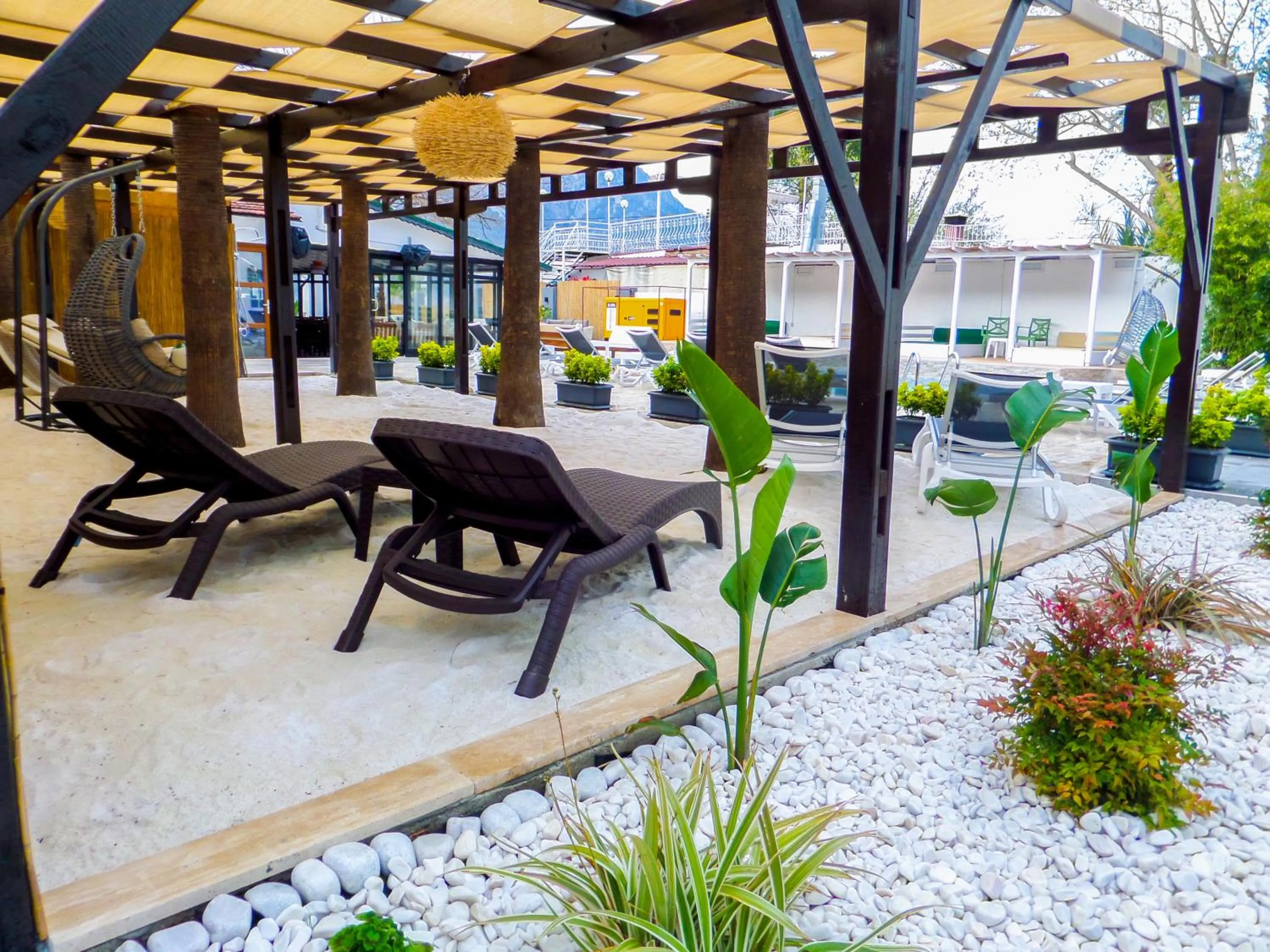 Seating area in Zulu Hotel