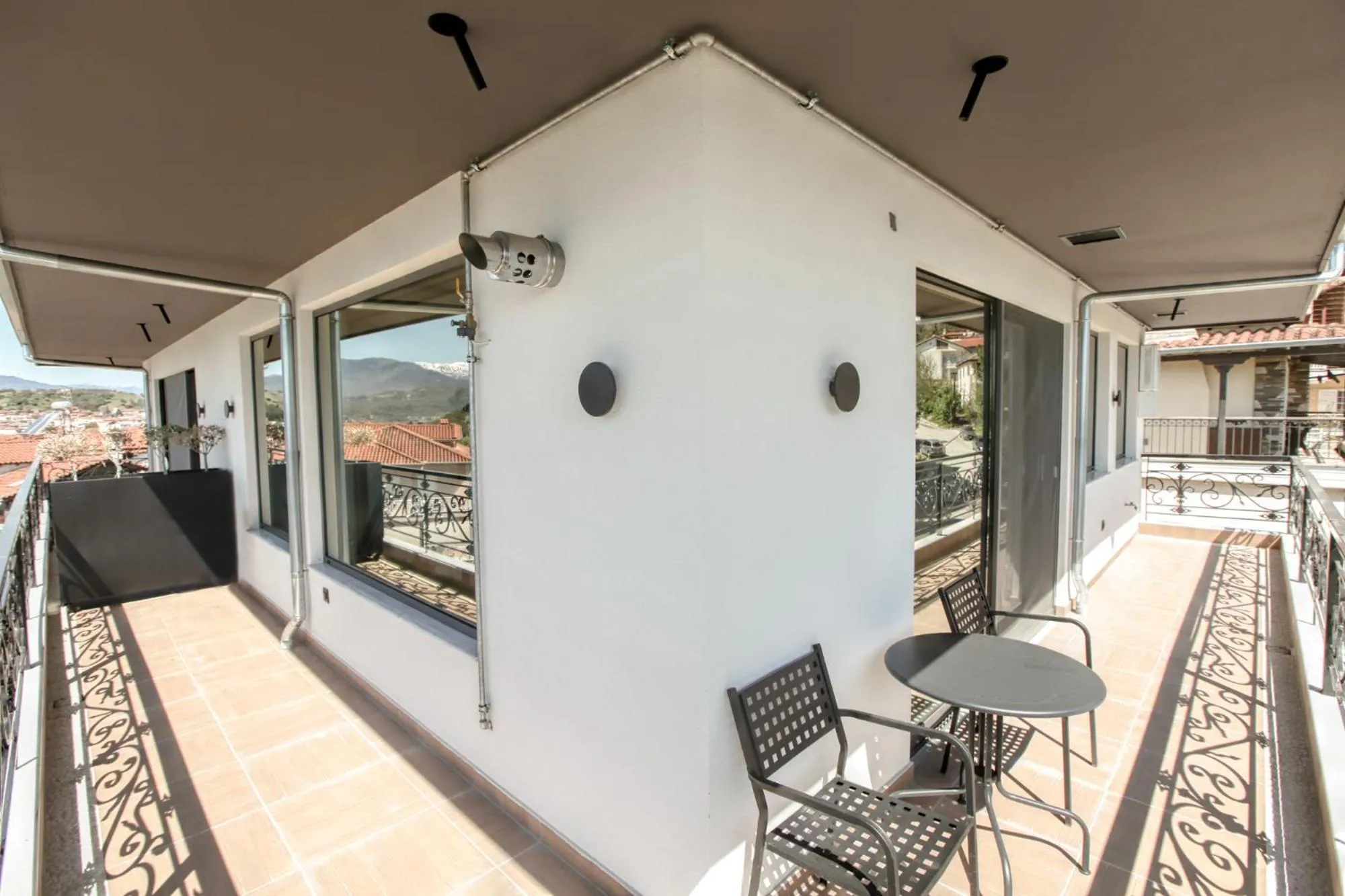 Balcony/Terrace in Meteora Heaven and Earth premium suites - Adults Friendly