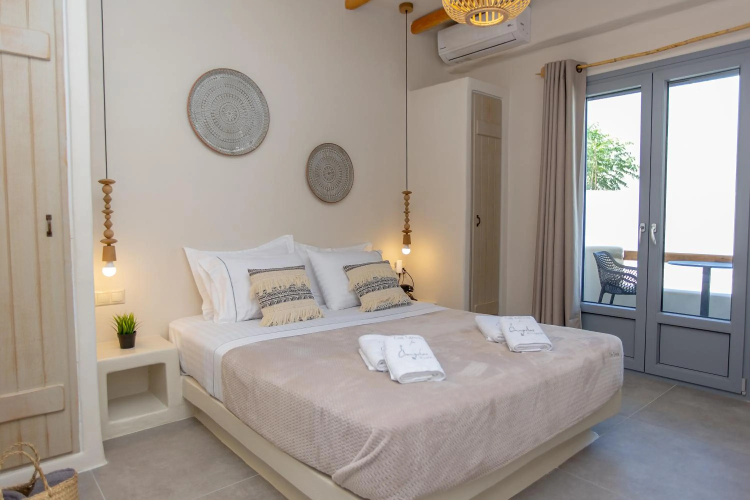 Bed in Ampelos Residence Naxos