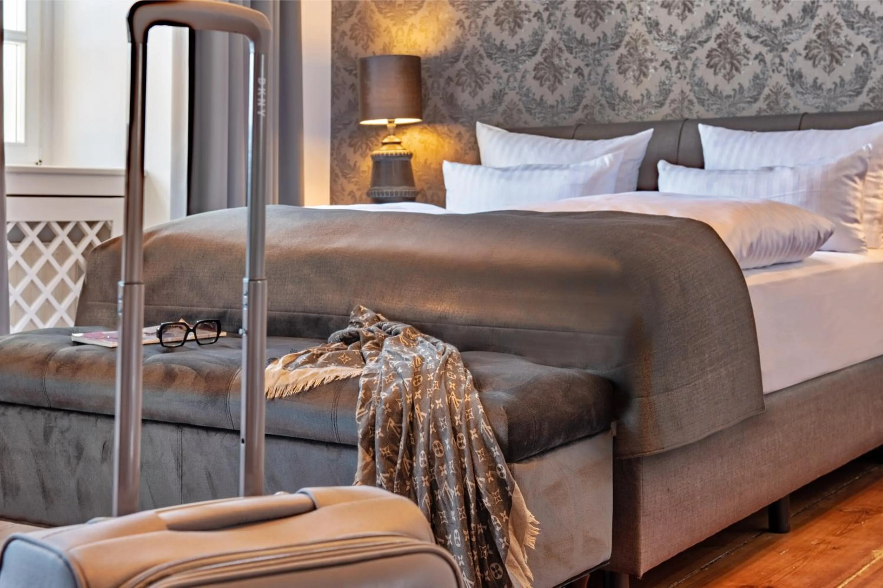 Photo of the whole room, Bed in Hotel Schloss Rattey