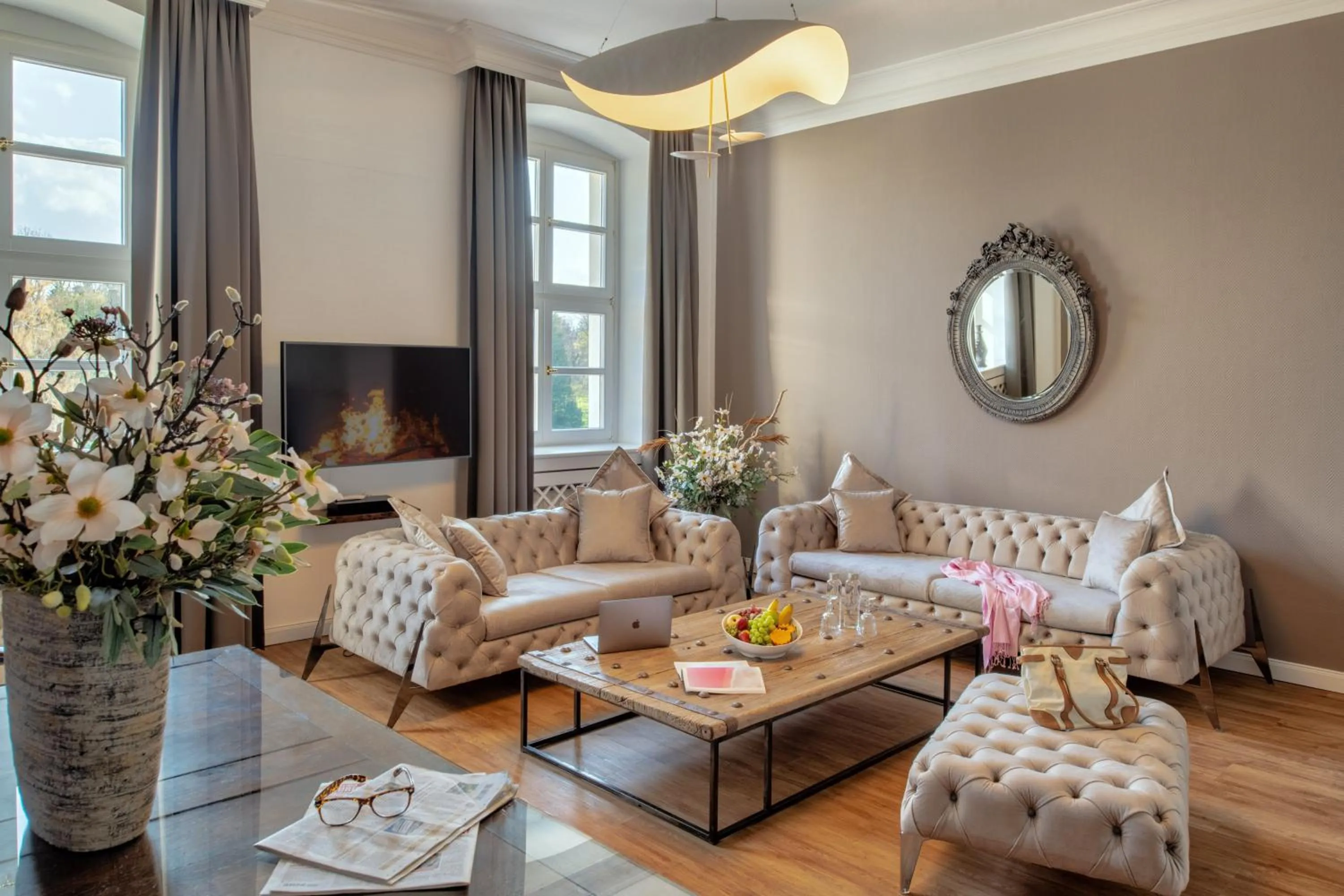 Living room in Hotel Schloss Rattey
