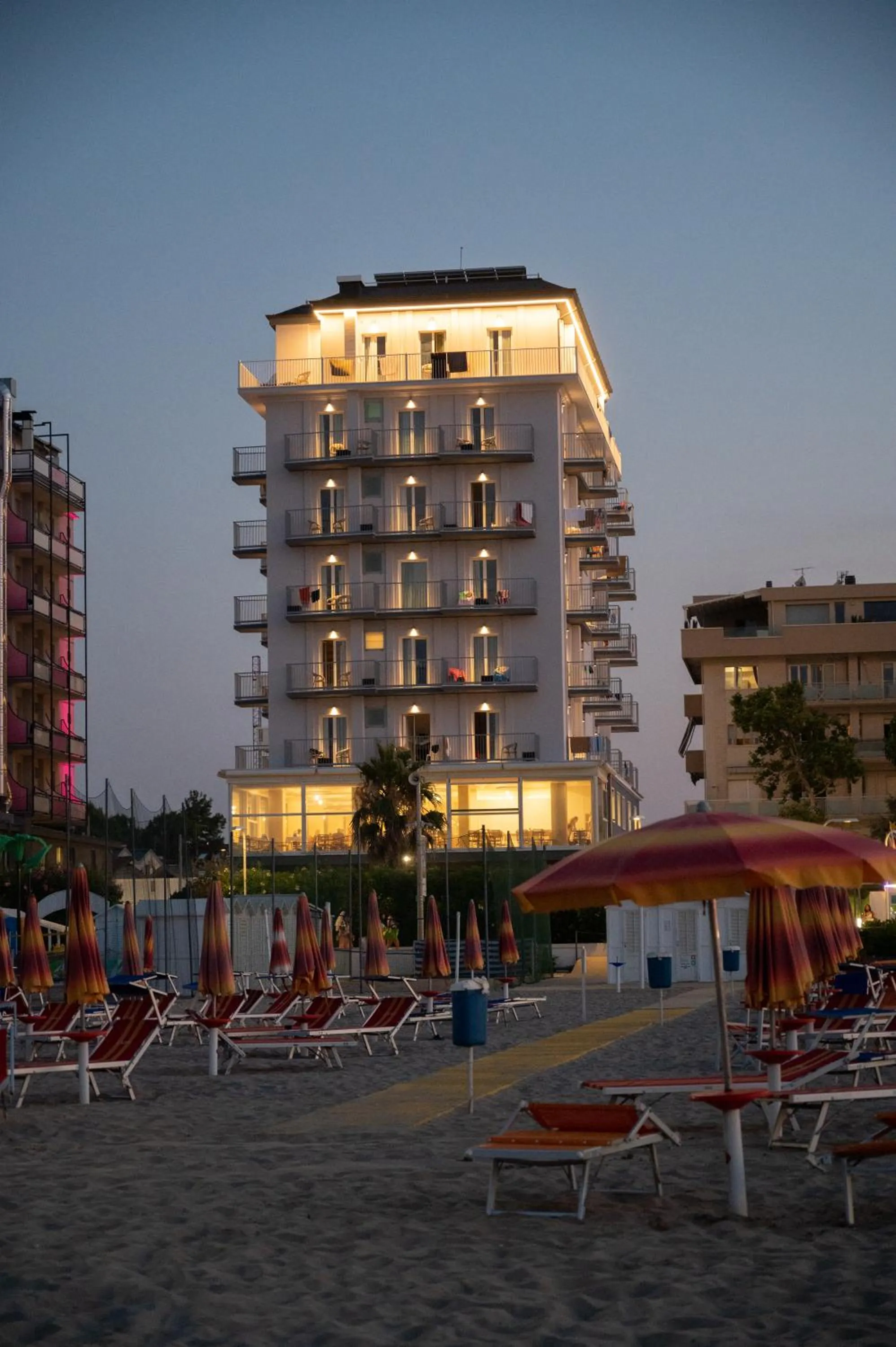 Property building in Hotel Fedora Riccione - FRONTE MARE