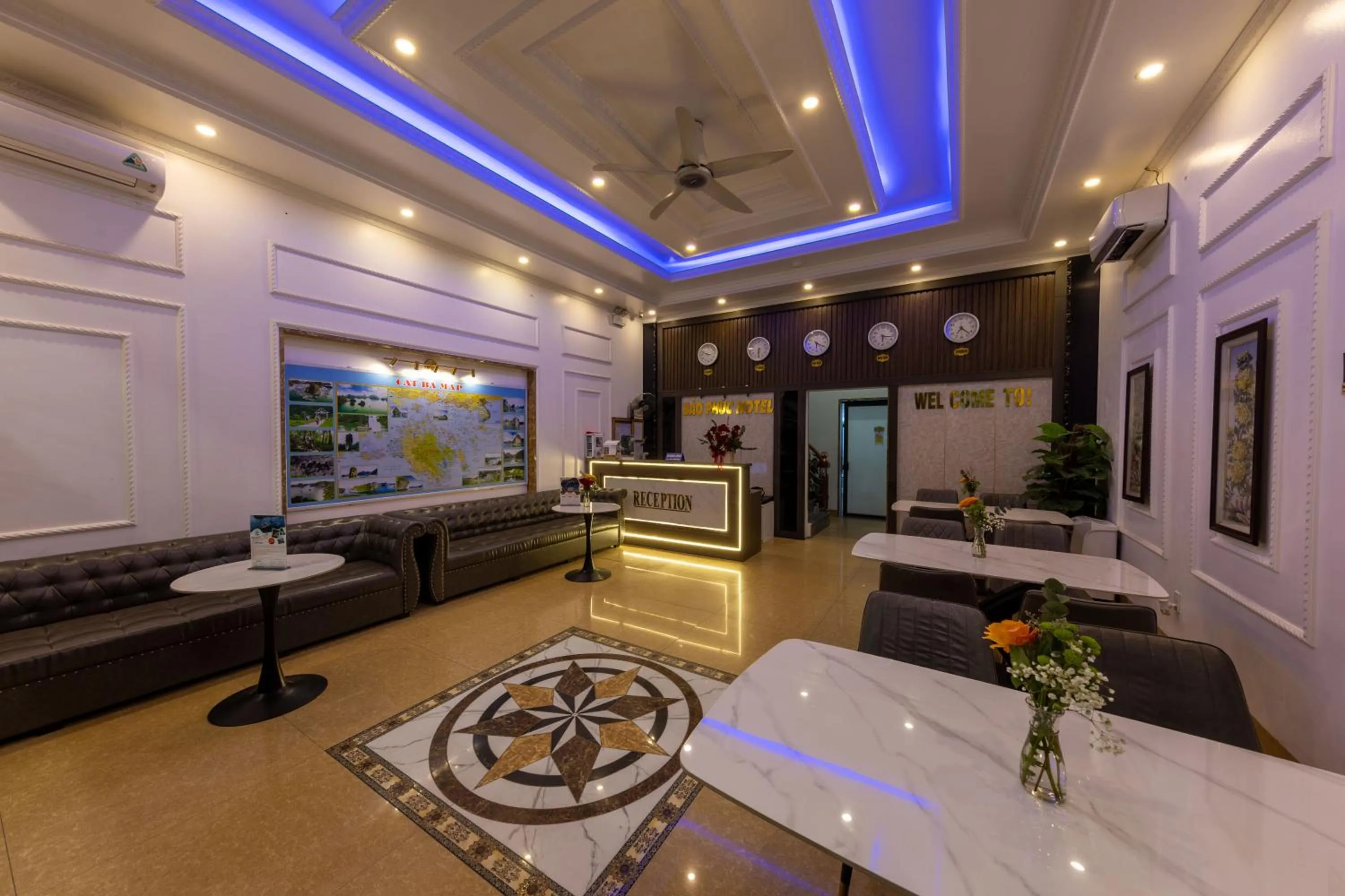 Living room in Bao Phuc Hotel