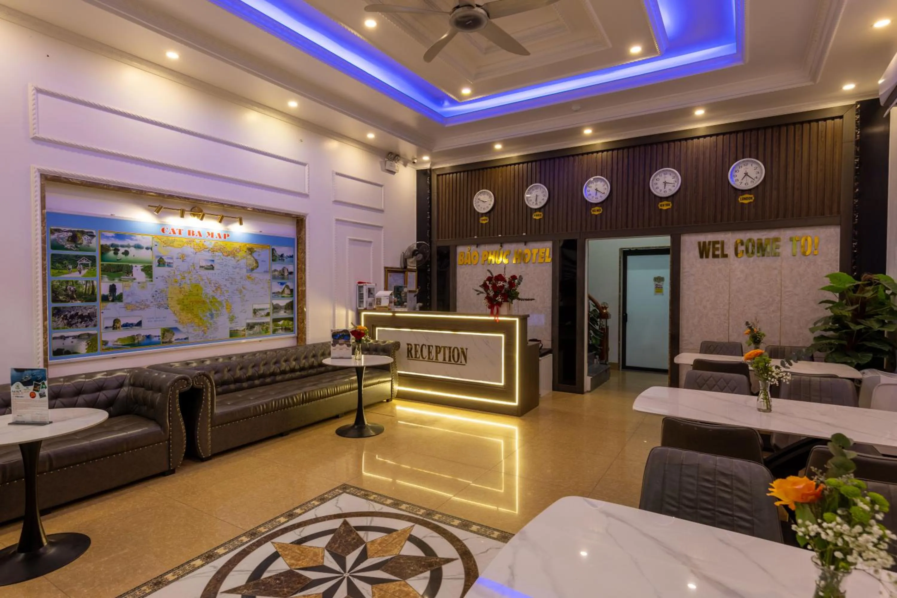 Living room in Bao Phuc Hotel