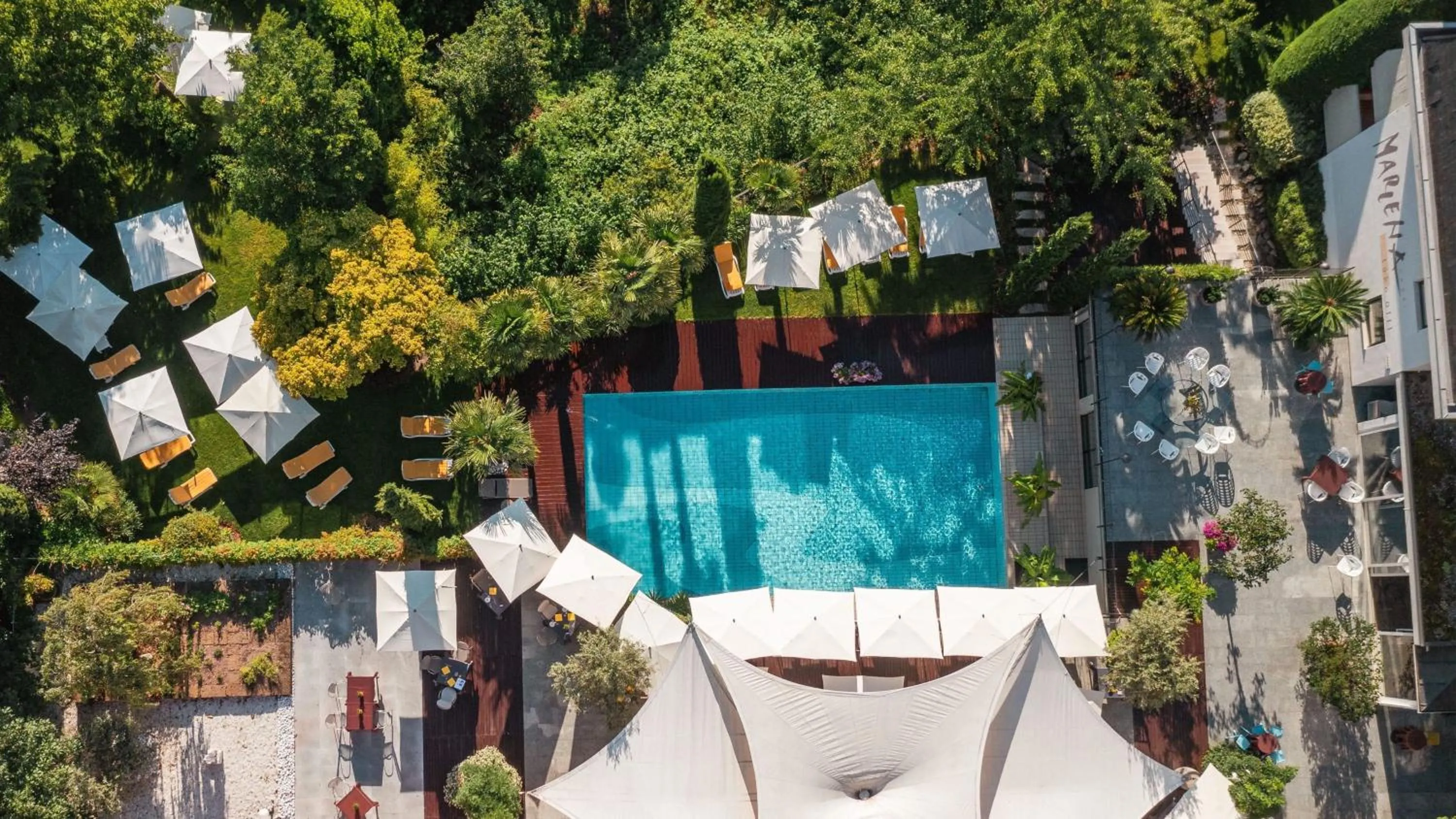 Swimming pool in Parkhotel Marlena - Adults Only