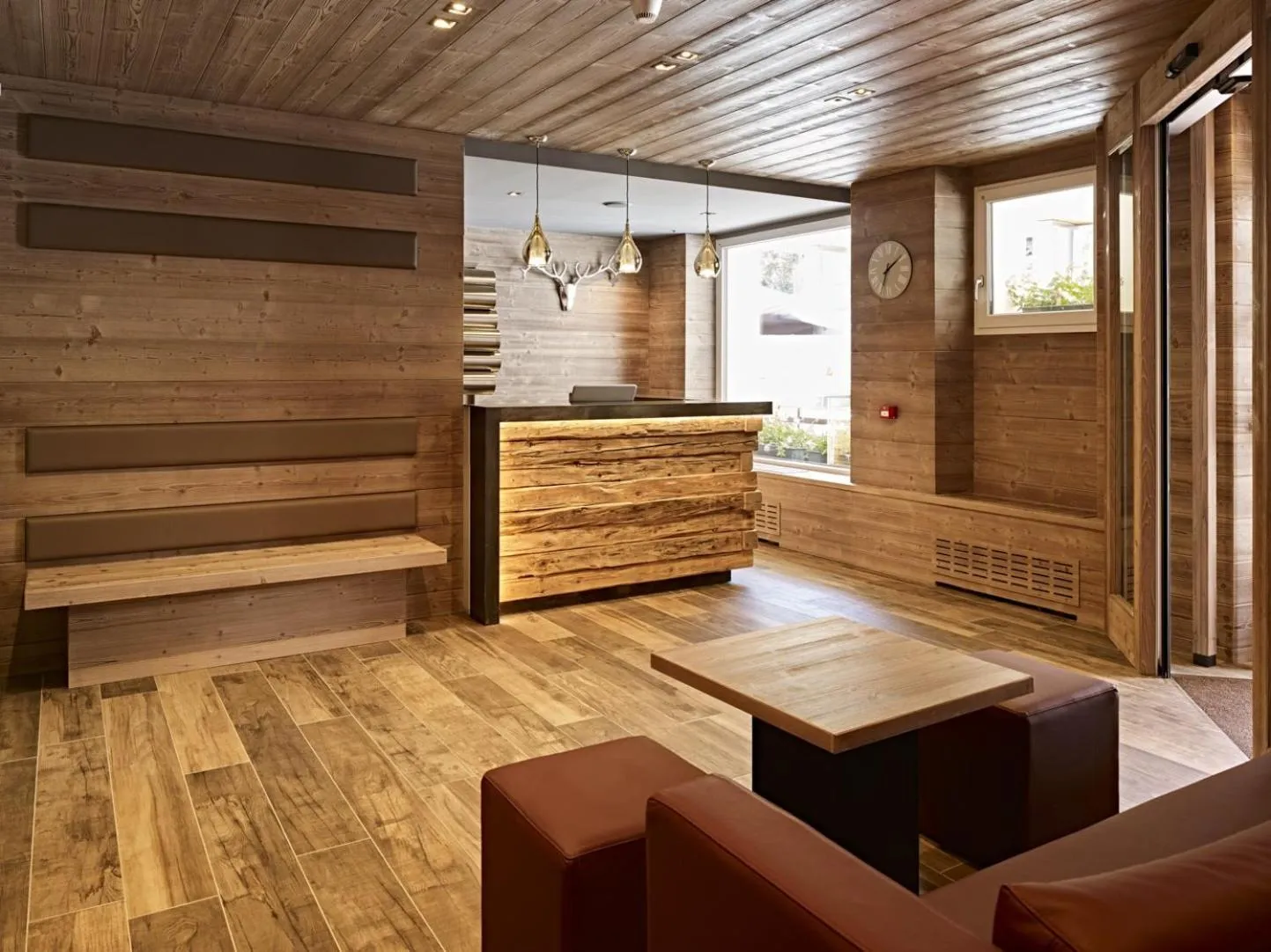 Lobby or reception in Hotel Garni Arnica ***S