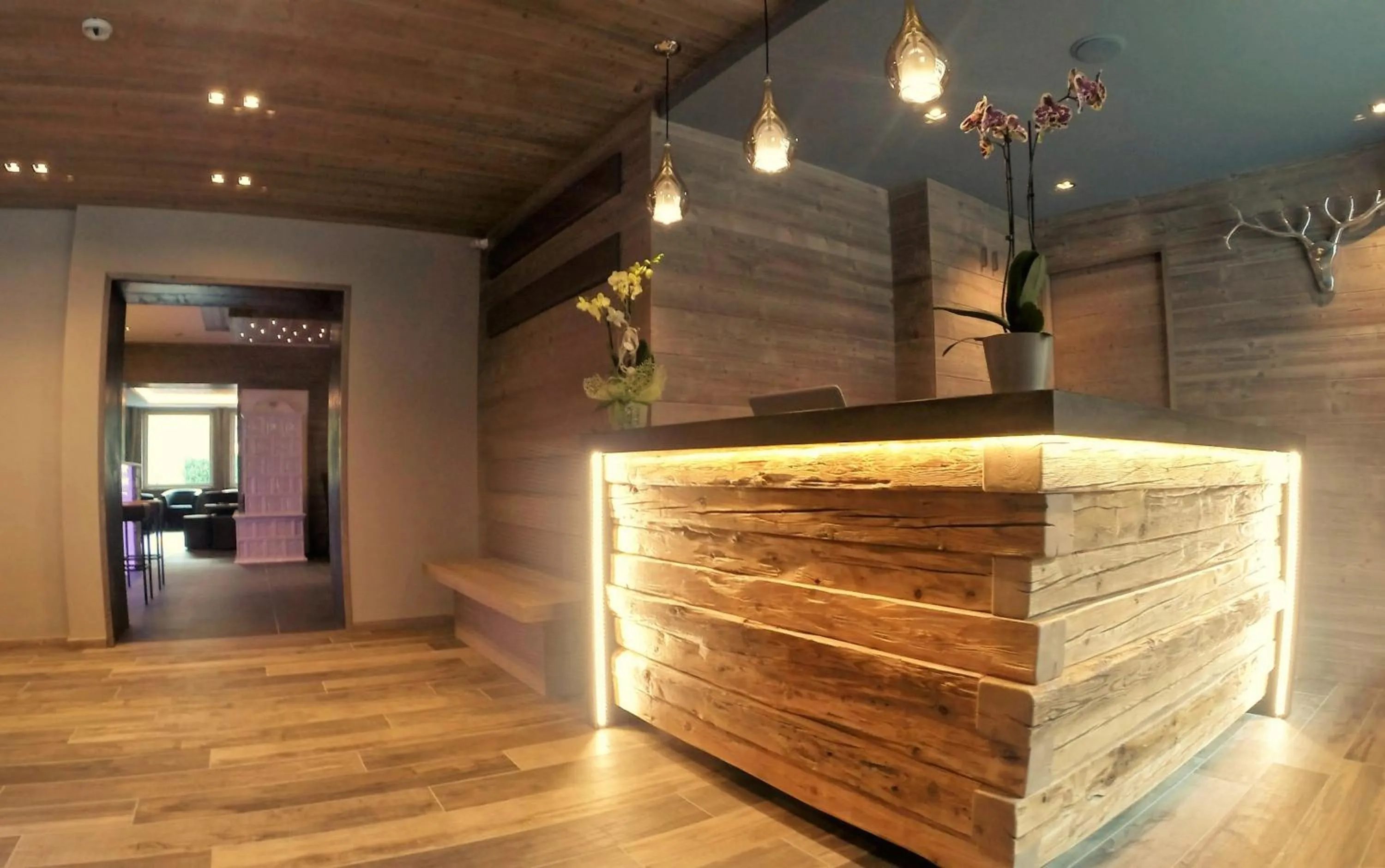 Lobby or reception in Hotel Garni Arnica ***S