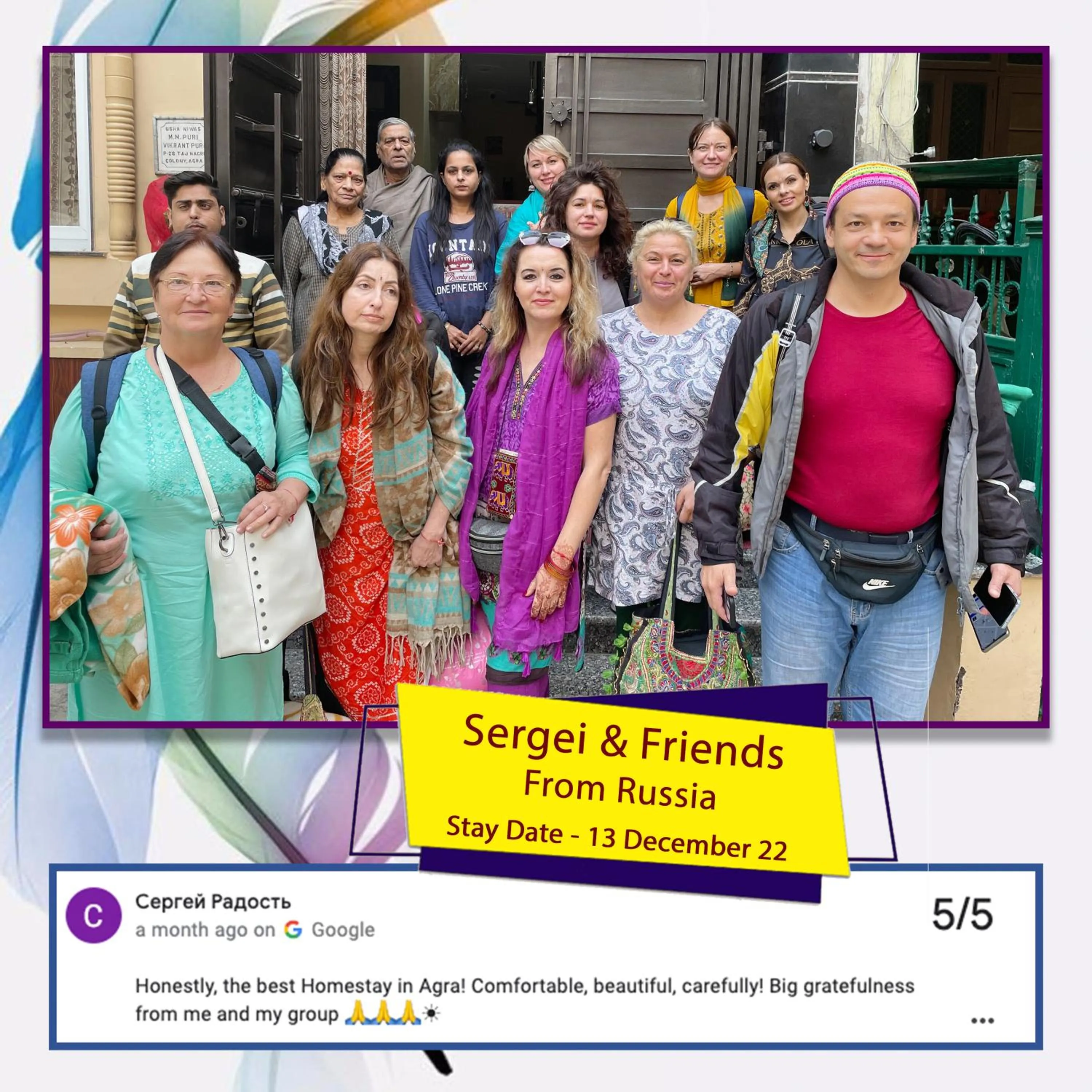 group of guests in The Orchid Retreat