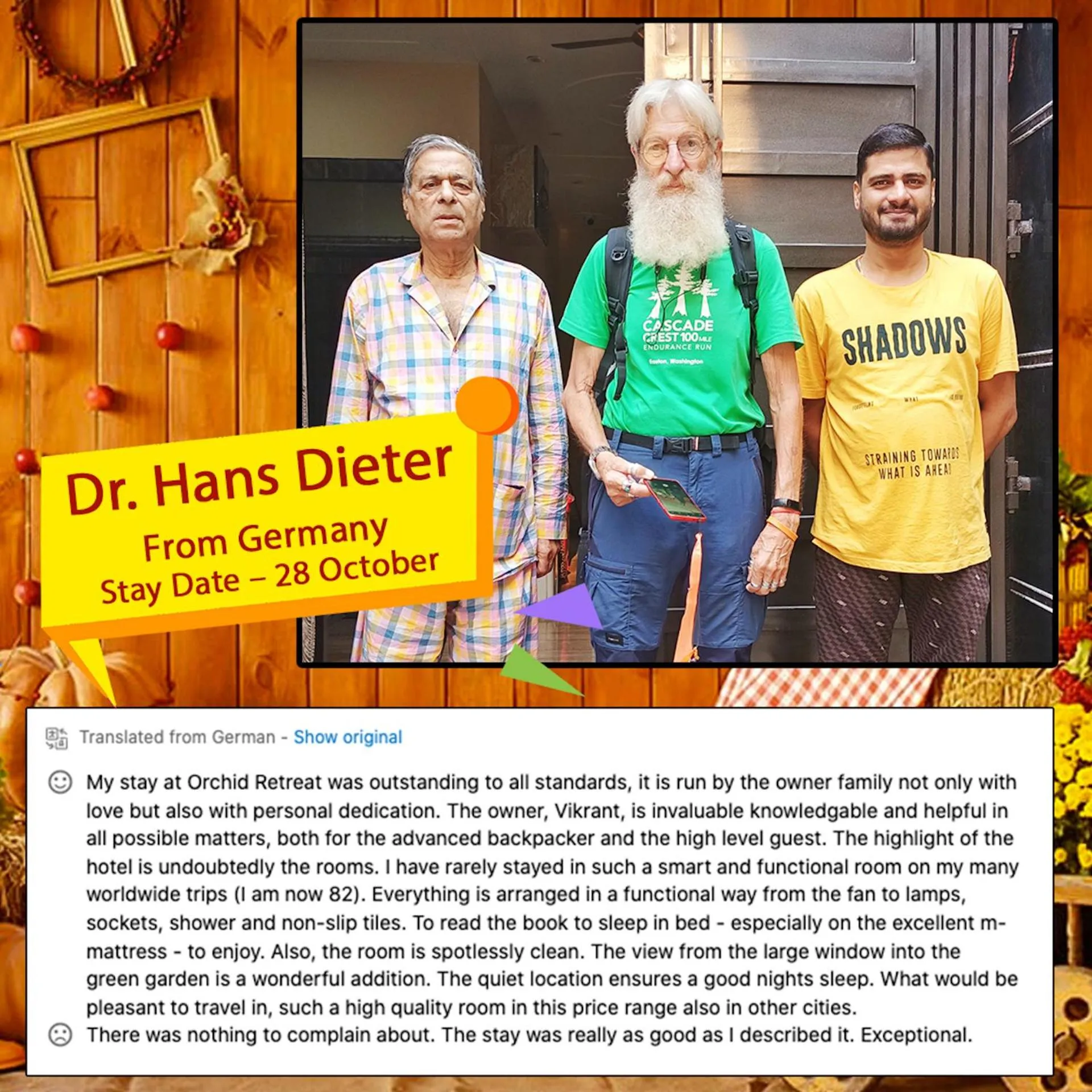 Guests in The Orchid Retreat