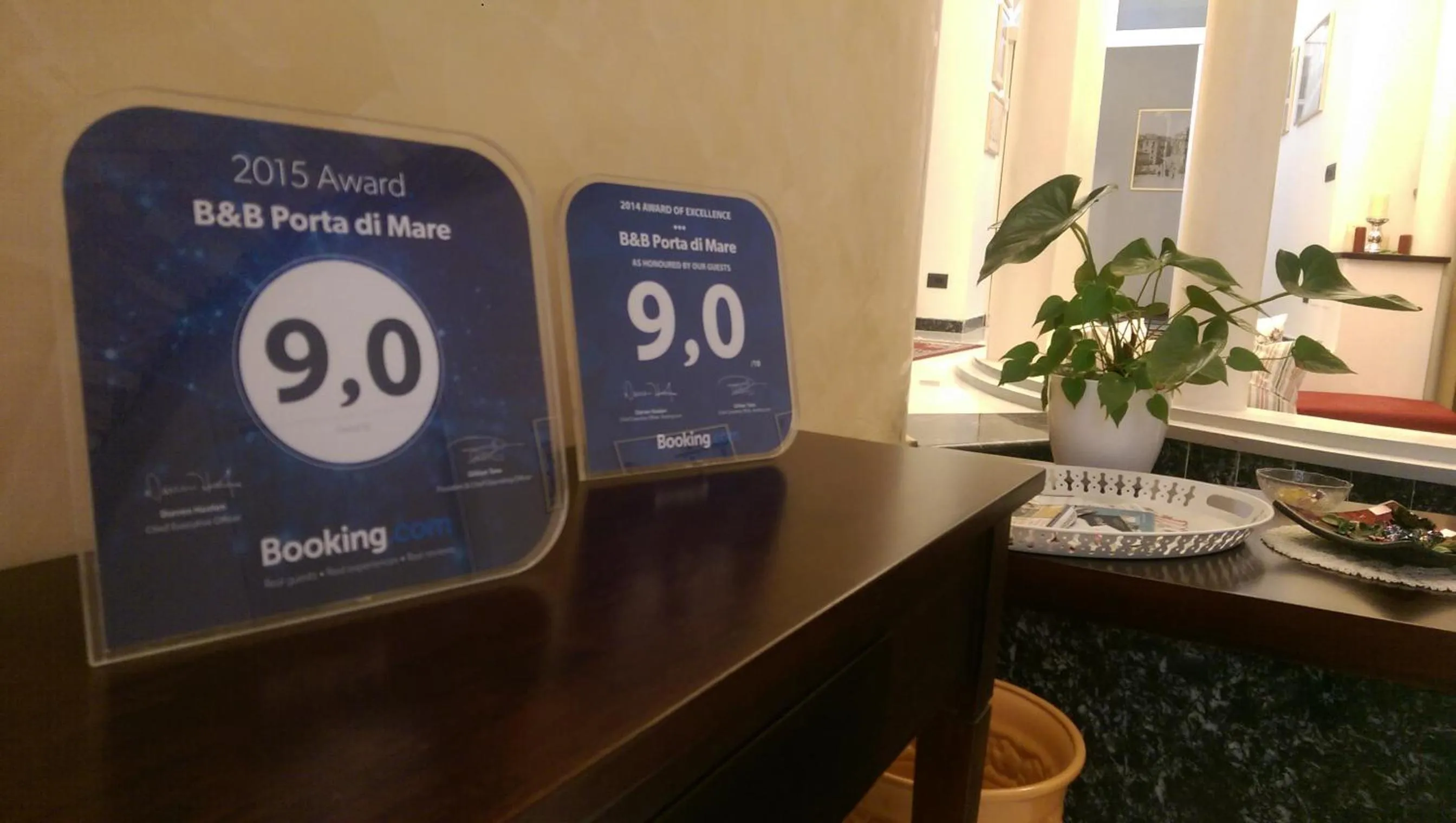 Certificate/Award in B&B Porta di Mare