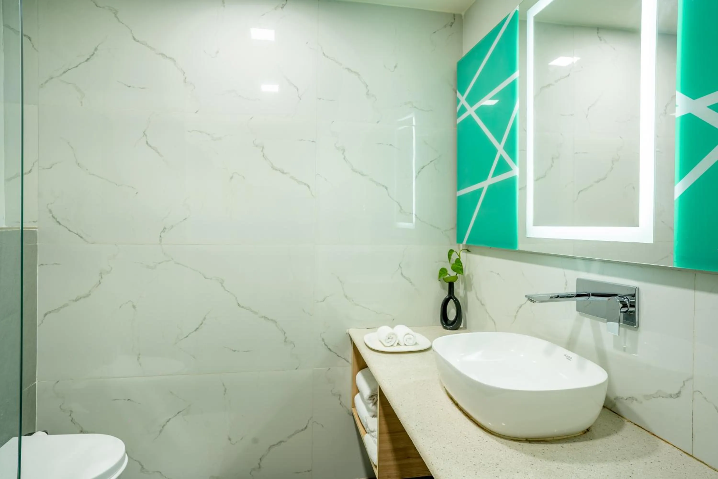 Bathroom in Inde Hotel Golf Course Extension, Gurgaon