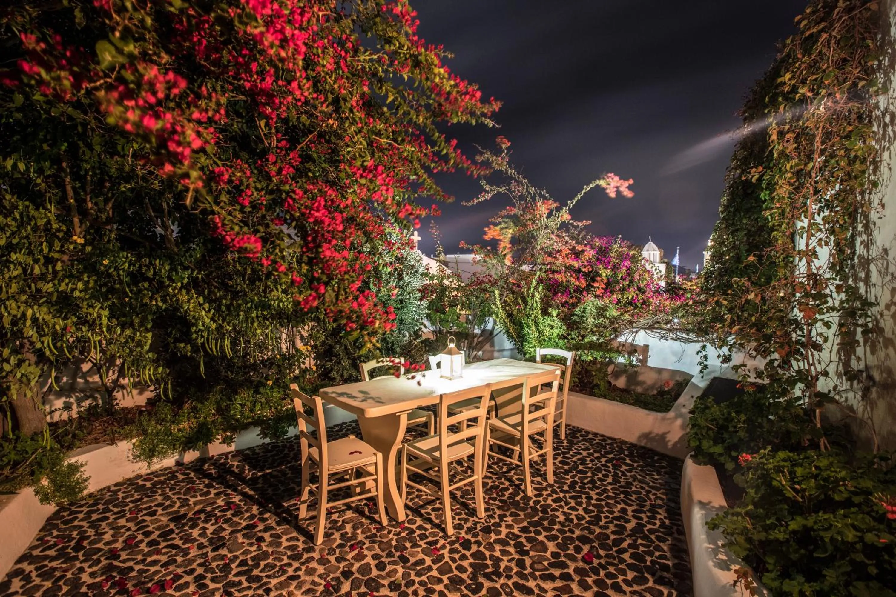 Garden view in Santorini Heritage Villas