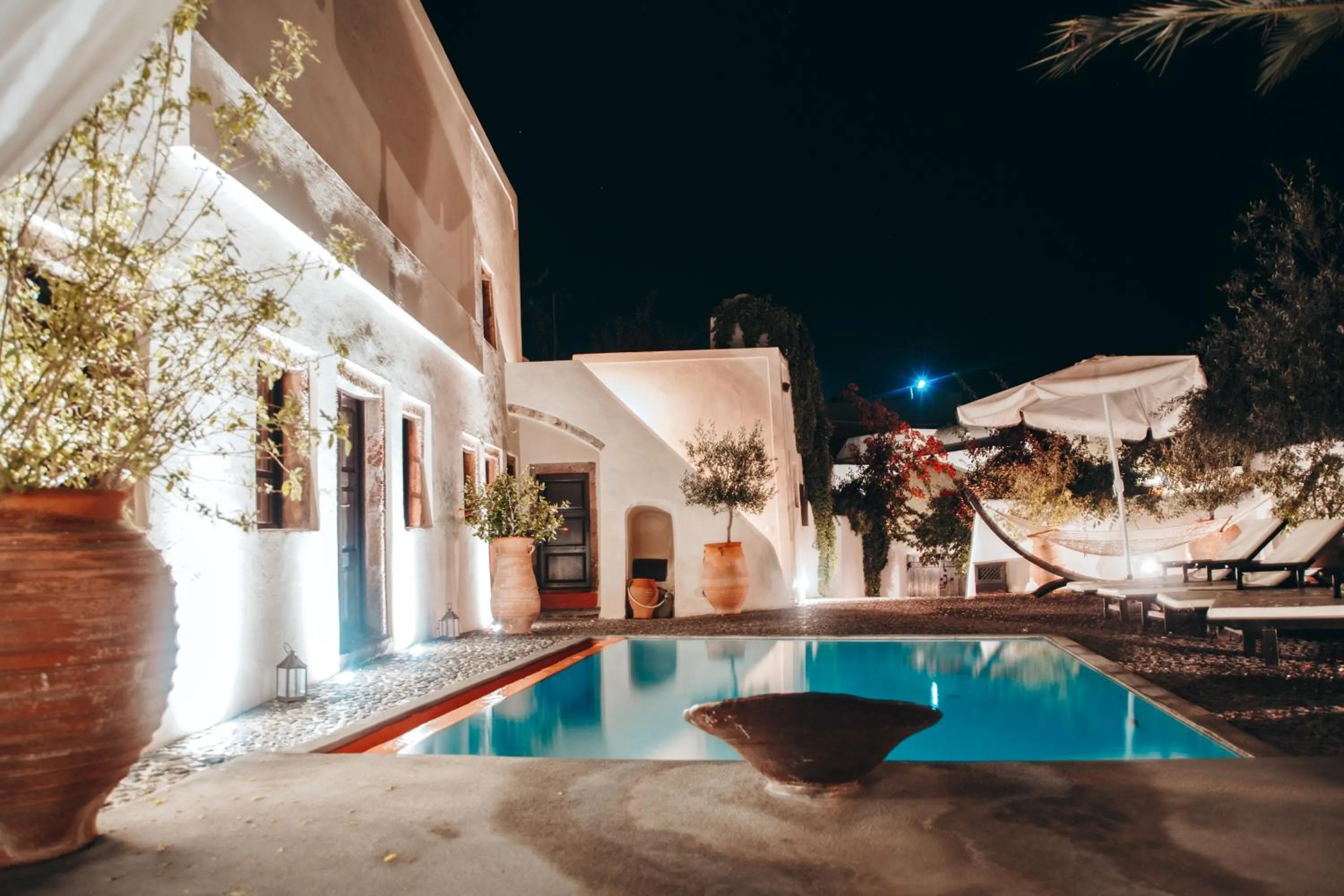 Pool view in Santorini Heritage Villas