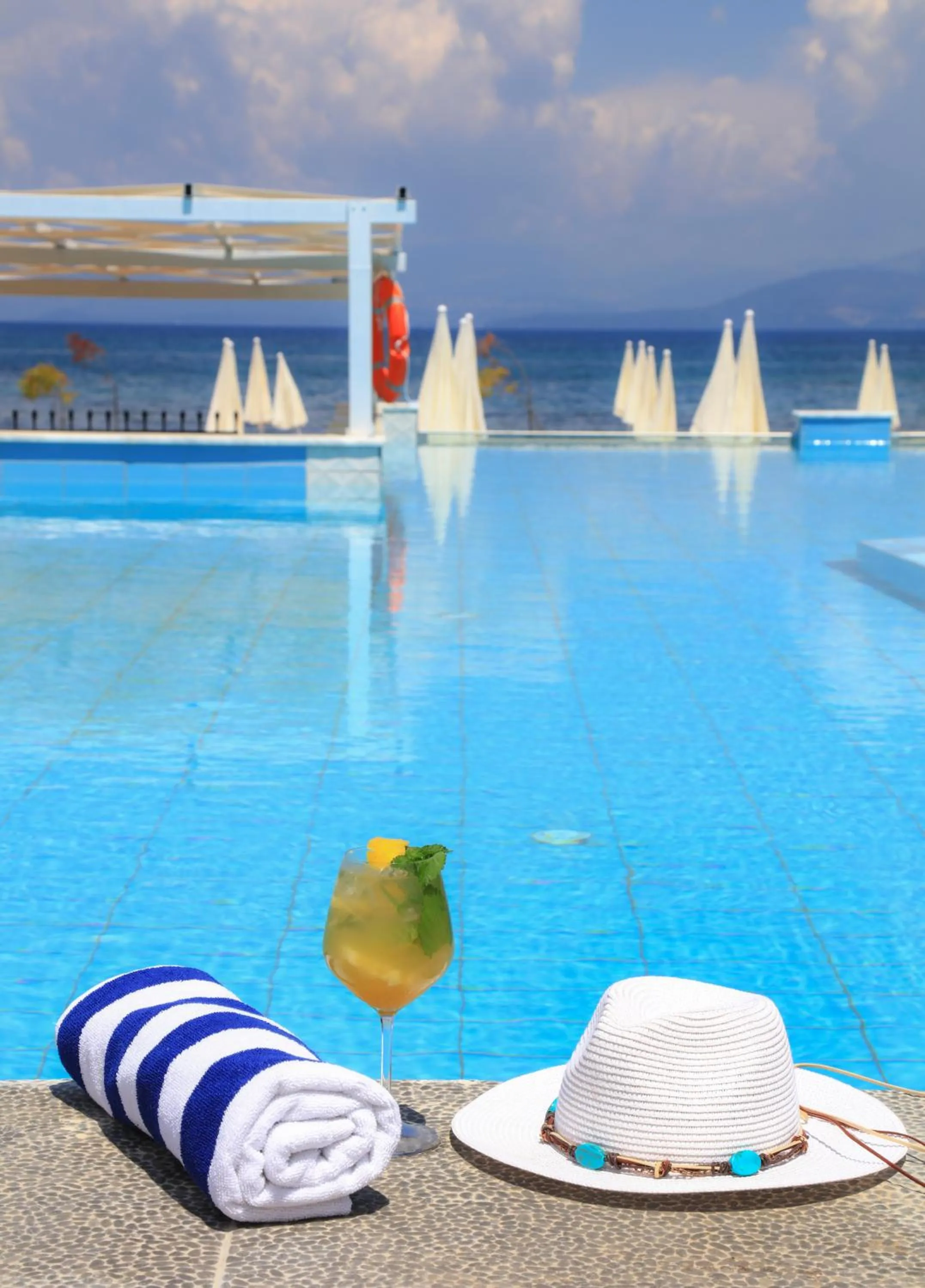 Swimming pool in Cavomarina Beach- Adults Only