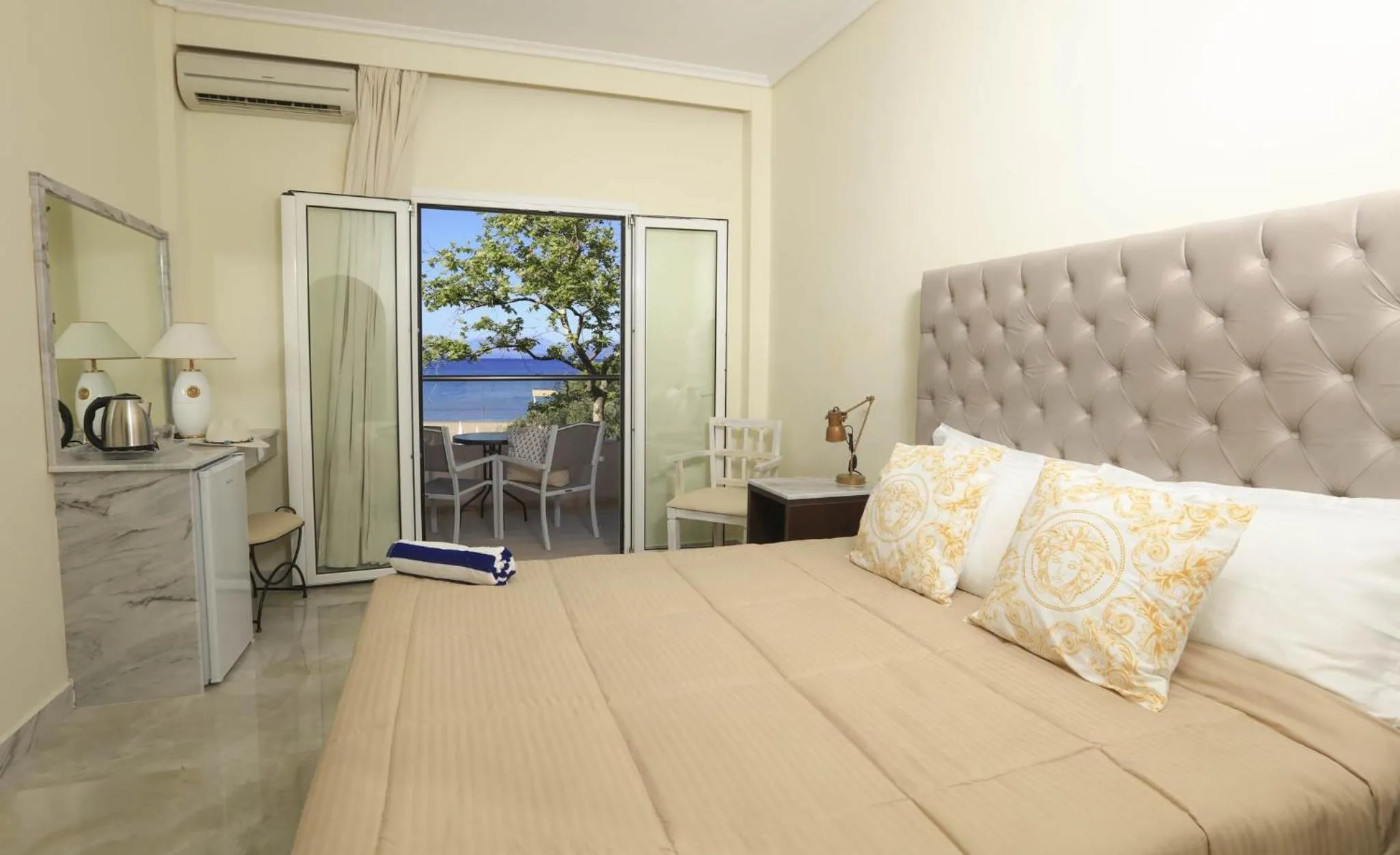 View (from property/room), Bed in Cavomarina Beach- Adults Only