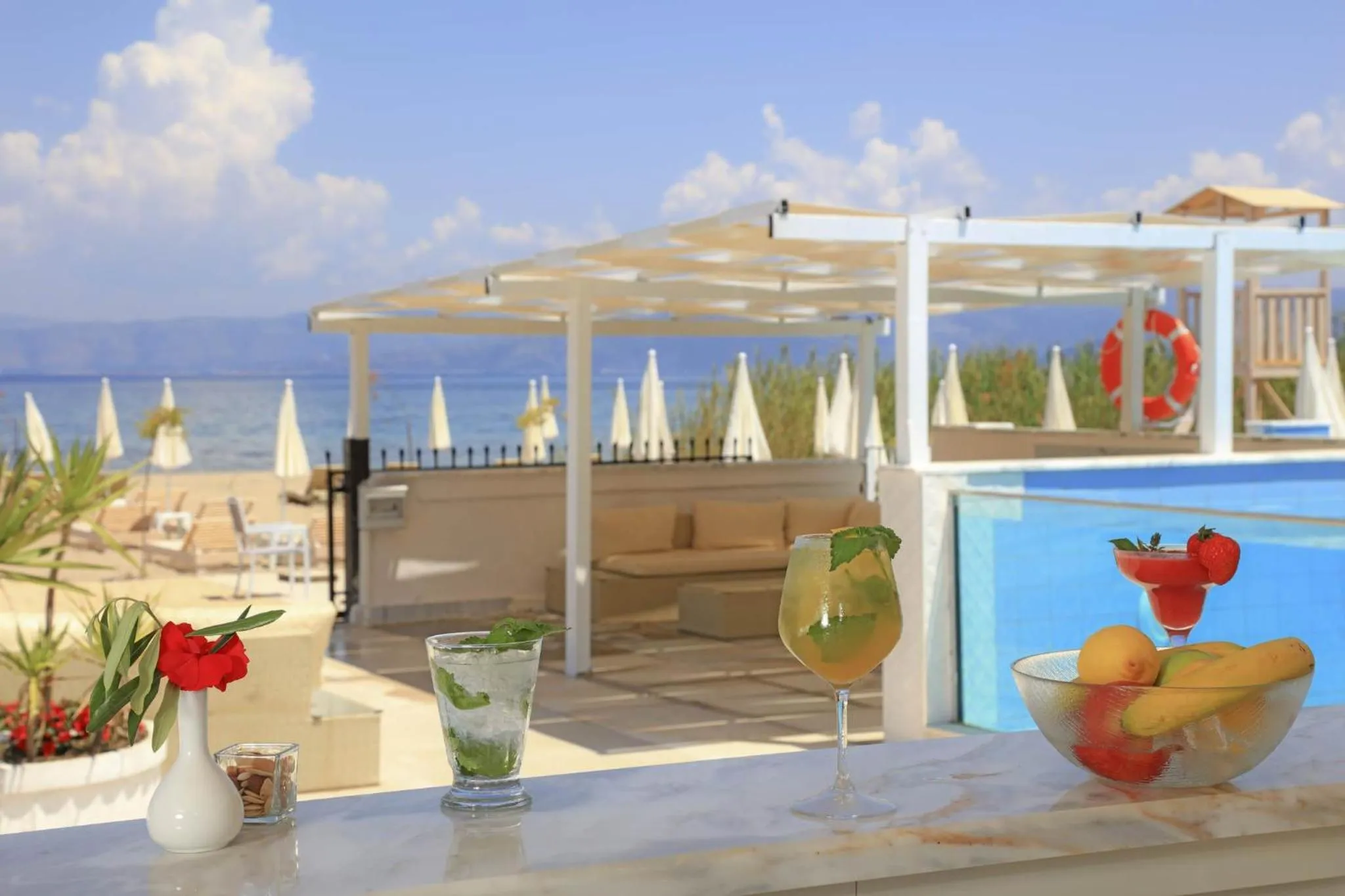 Patio in Cavomarina Beach- Adults Only