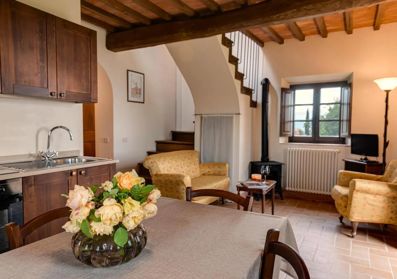 Kitchen or kitchenette in Castel Brunello