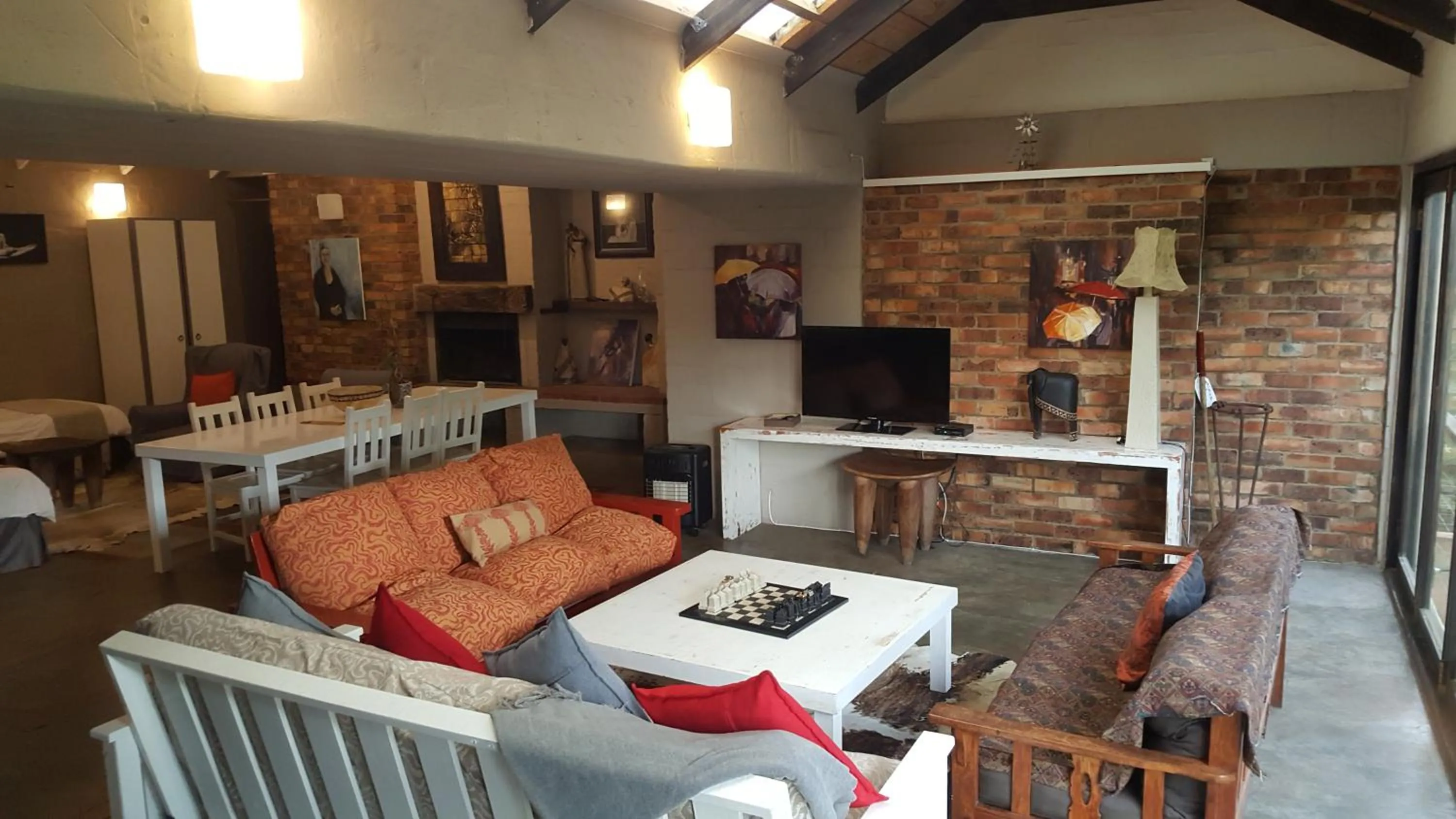 Living room in Hornbill House Self Catering Accommodation