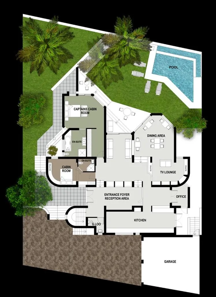 Floor plan in Ocean Watch Guest House