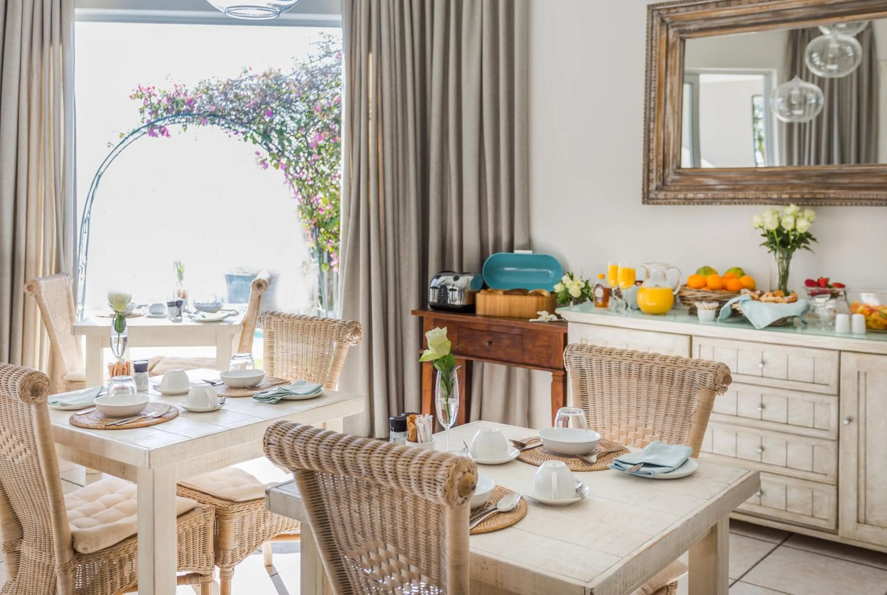 Garden view in Ocean Watch Guest House